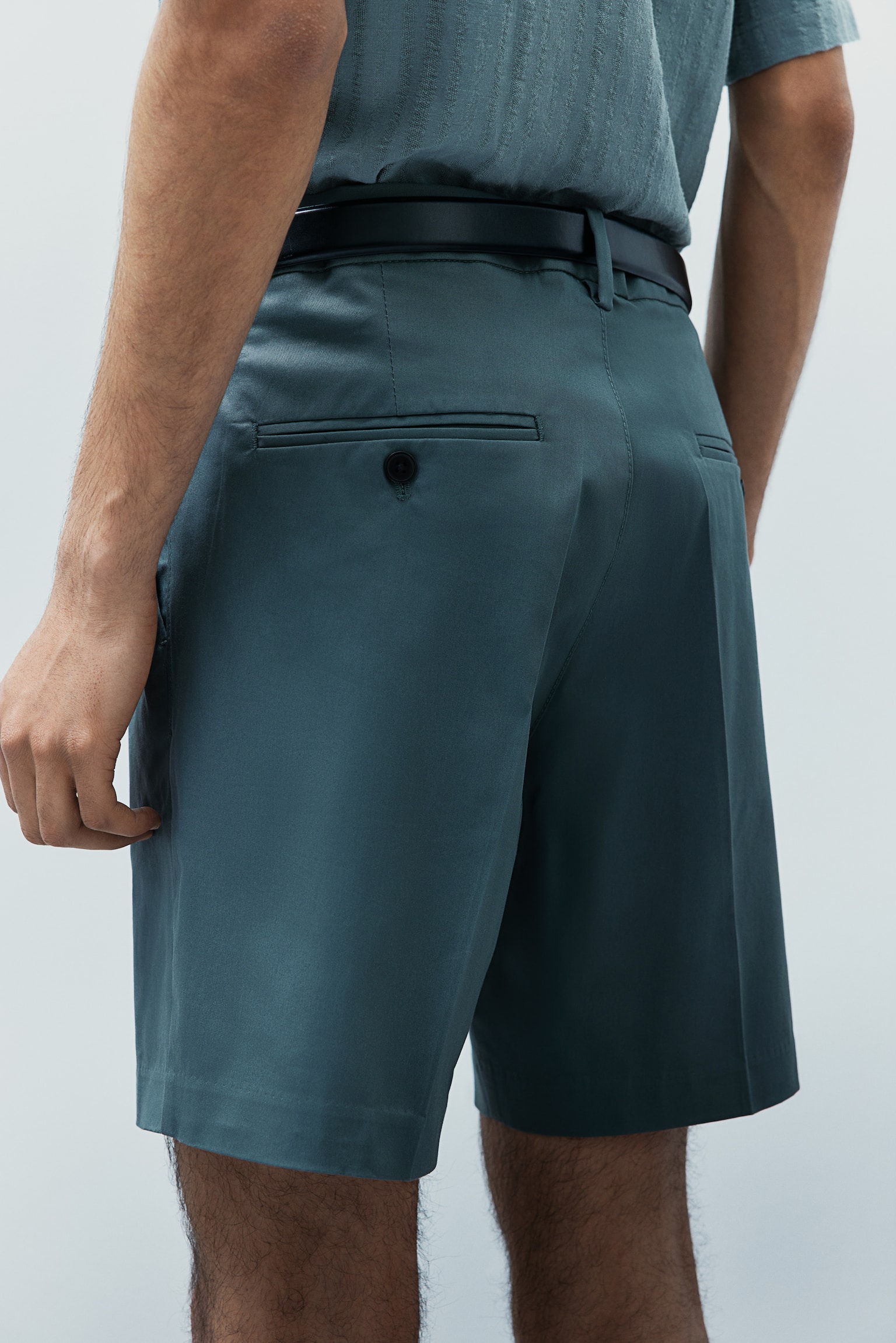 Regular Fit Chino shorts - Dark turquoise/Navy blue/Black - 8