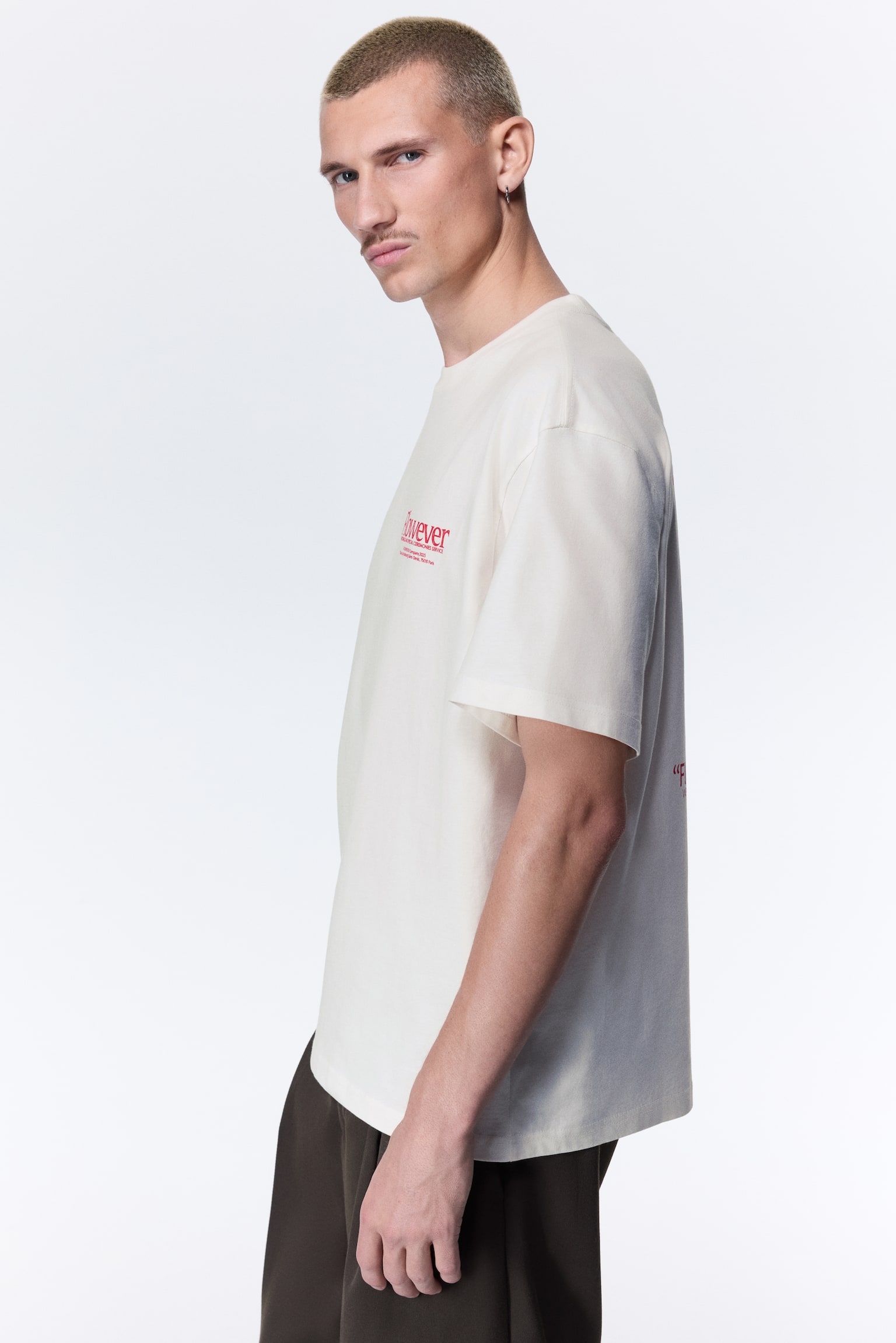 Loose Fit Printed T-shirt - White/Flowever/Brown/Street hoops/Turquoise/Emotional currents/White/Next level ready/Brown/Adapt/Black/Keep the wild/Navy blue/Not All Things Lost/Plum/Handle With Care - 6