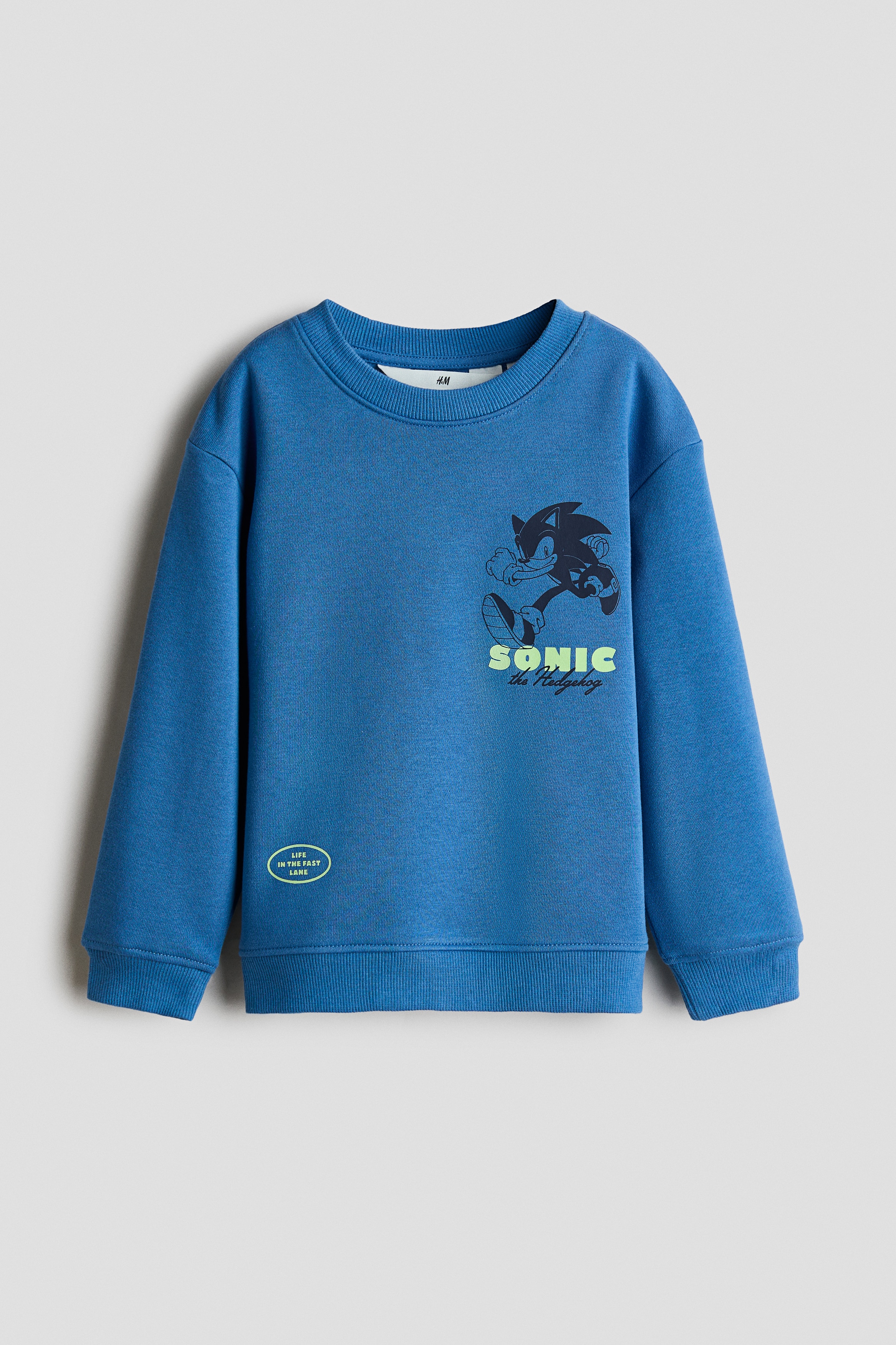 Sweatshirt estampada com o interior cardadoModelo