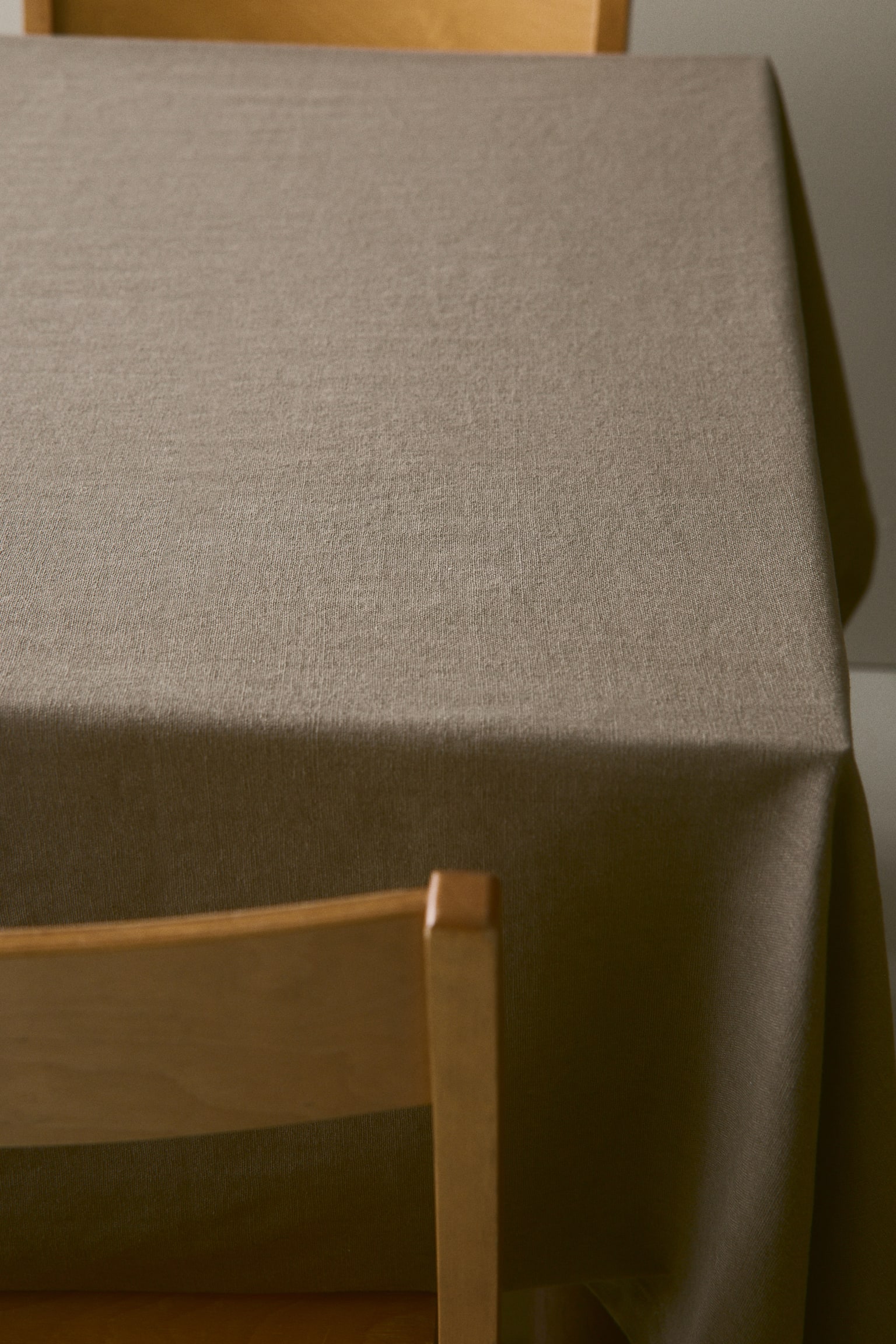 Linen-blend tablecloth - Mole/Forest green/Sage green/Yellow - 1