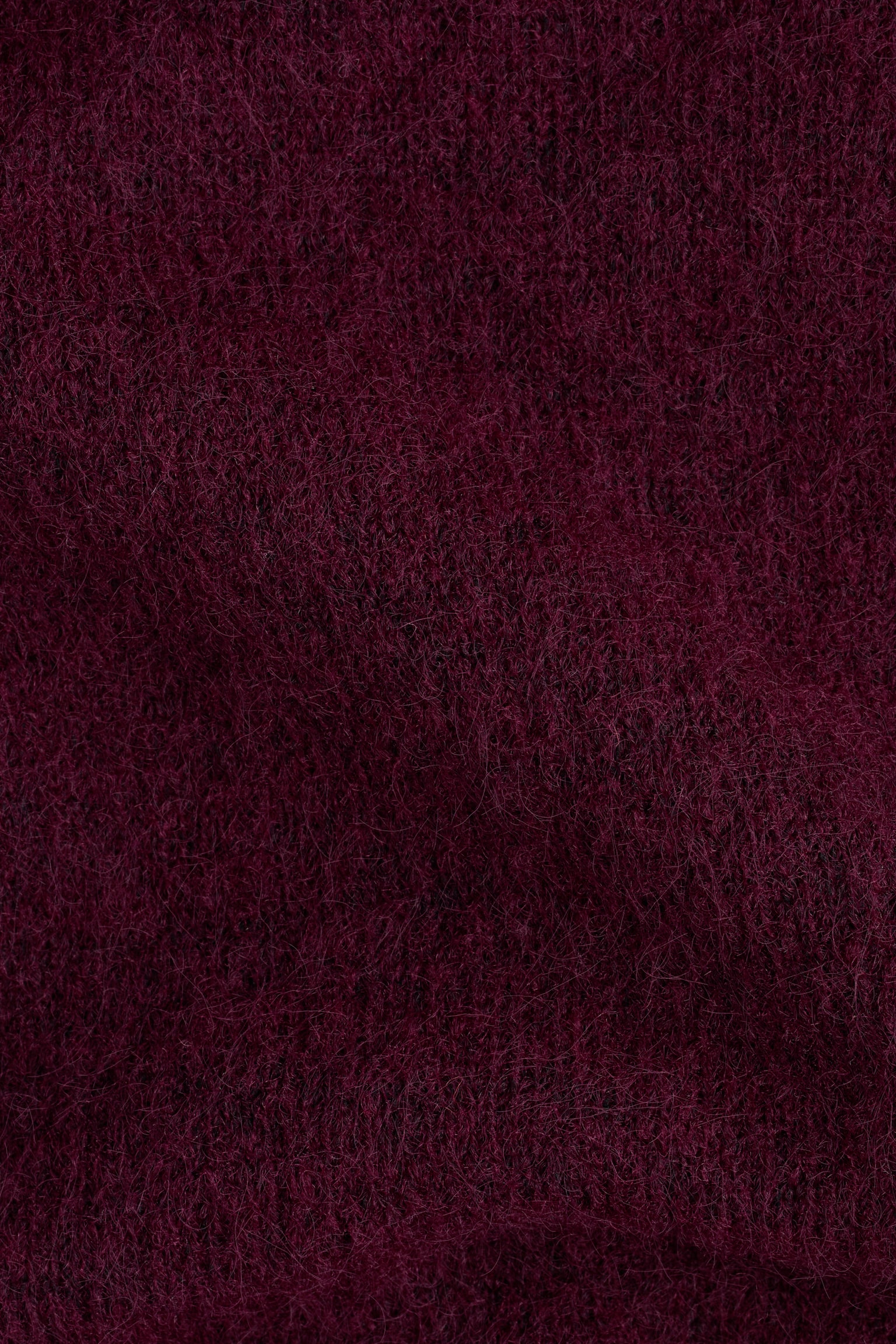 Женский кардиган H&M Short-Sleeved Fine-Knit, цвет: Бордовый — фото 7