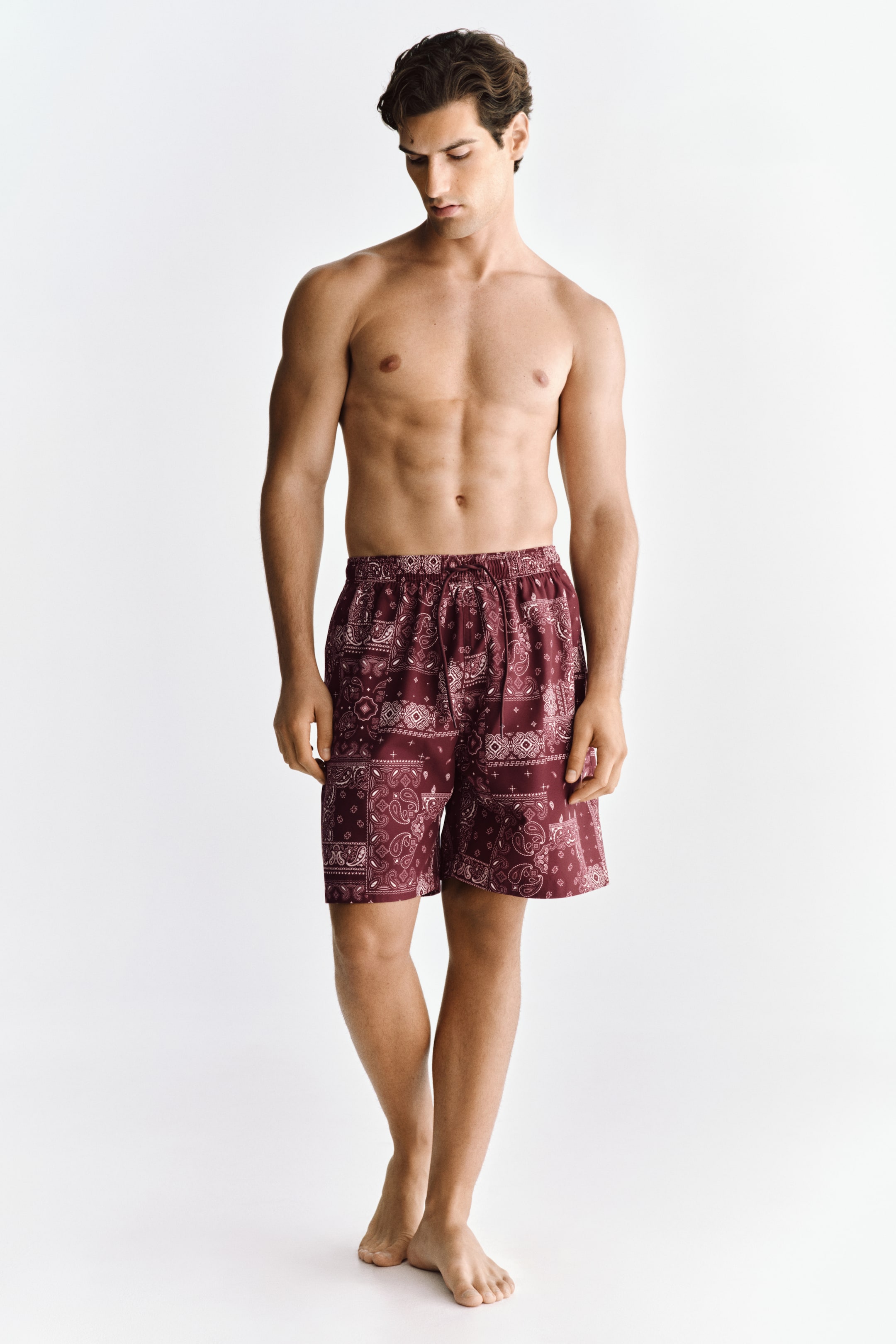 Patterned Swim Shorts