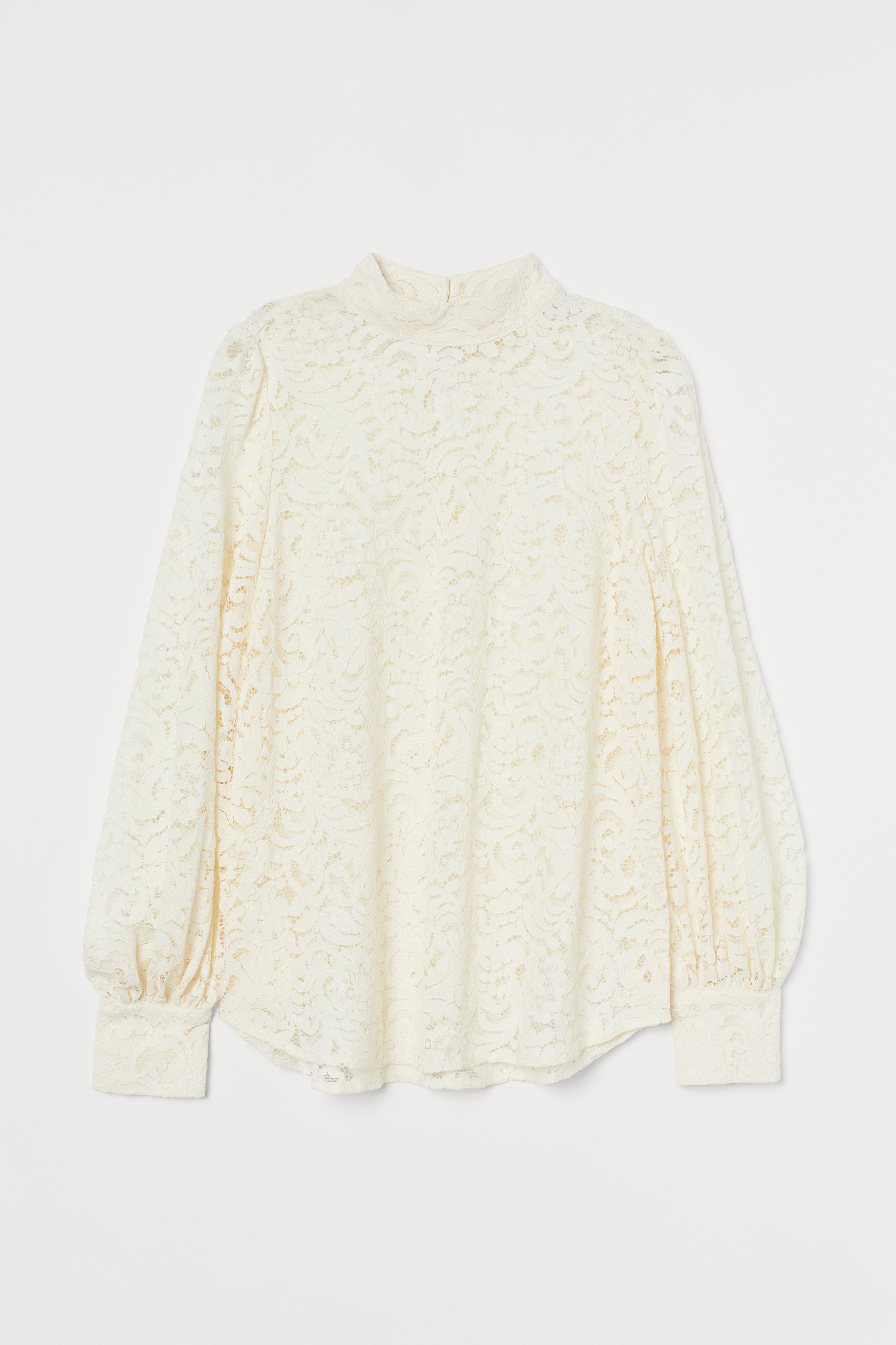 H&m blouse with lace best sale