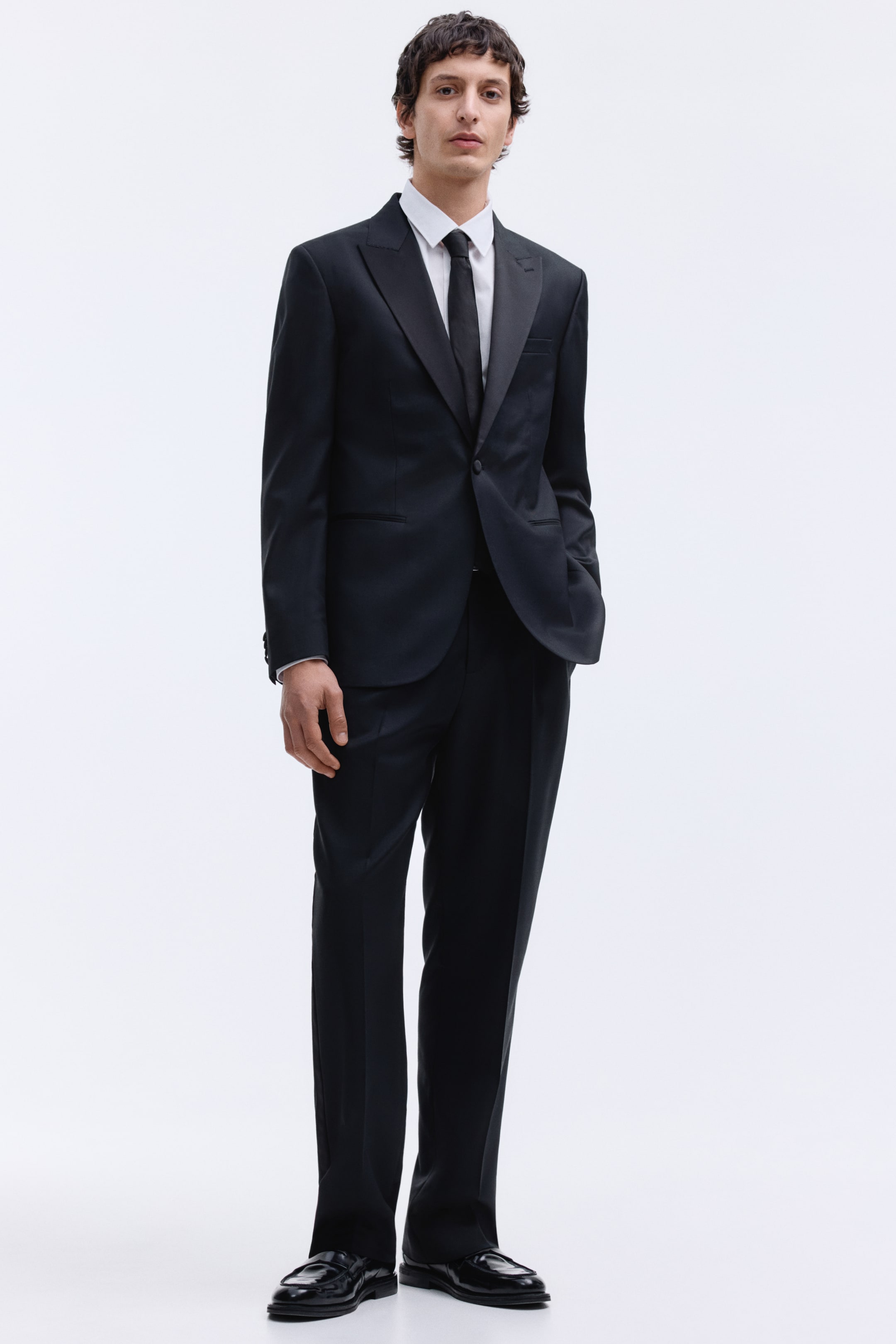 Regular-Fit Wool-Blend Tuxedo Jacket