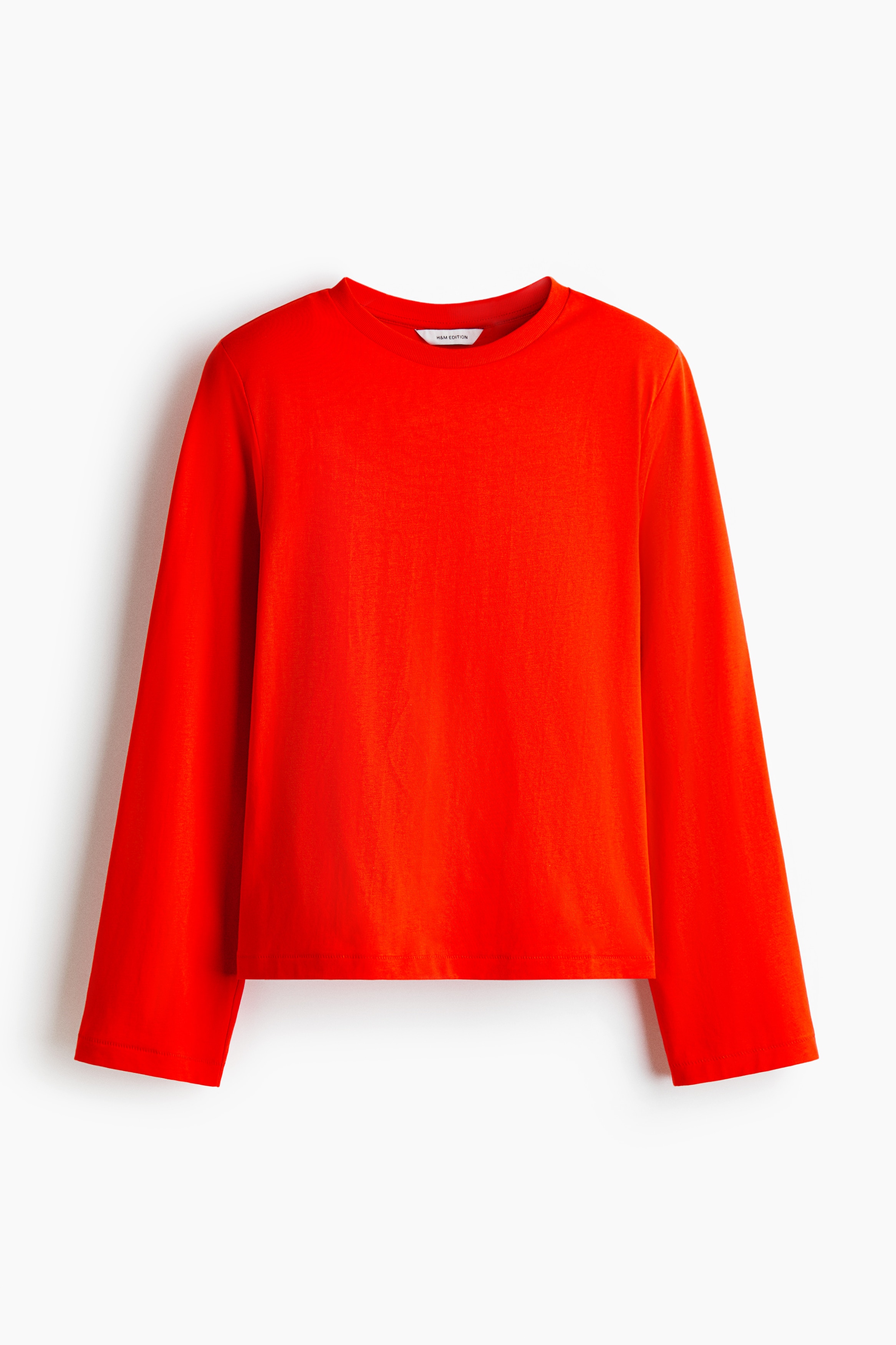 Shoulder-pad top - Bright red/Light beige/Black