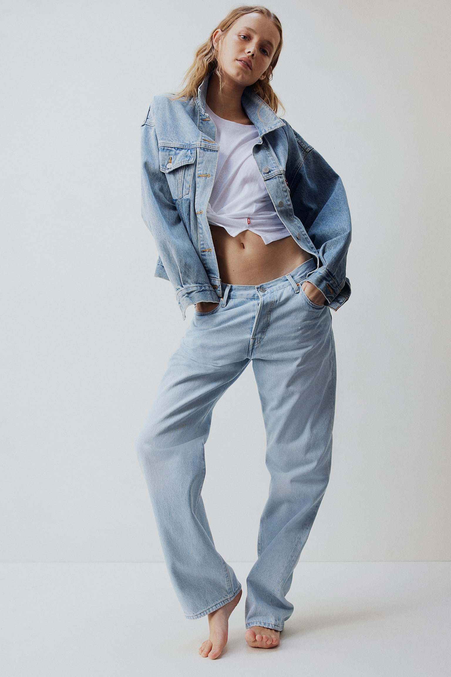 501® '90s Jeans - Light Indigo - Worn In - 1