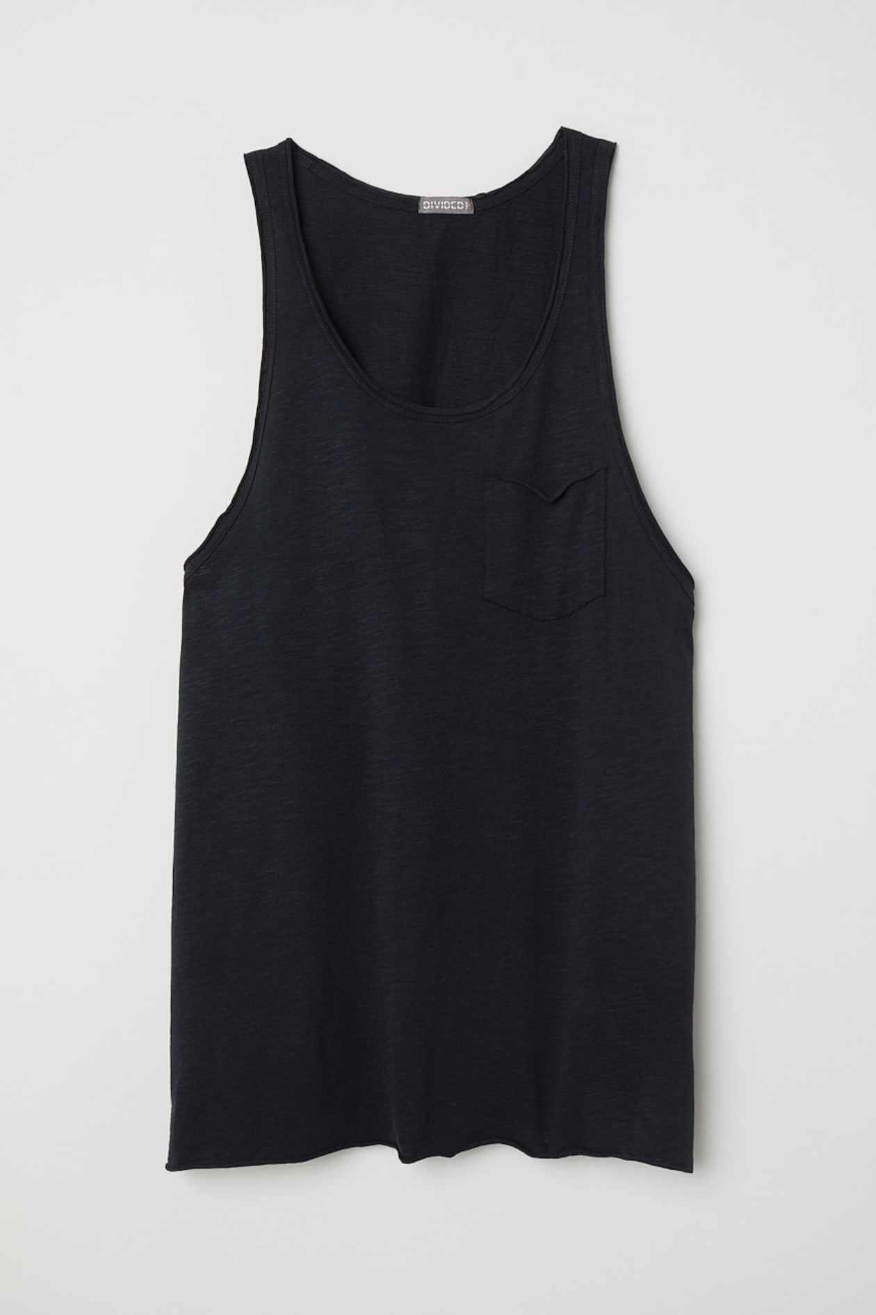 Slub Jersey Tank Top - Sleeveless - Black - Men | H&M US