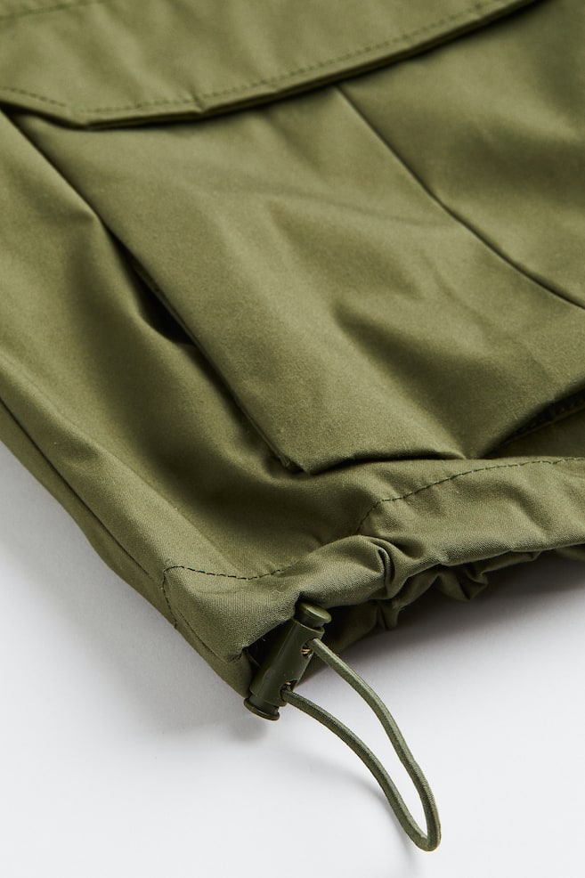 Water-repellent hooded jacket - Khaki green - 10