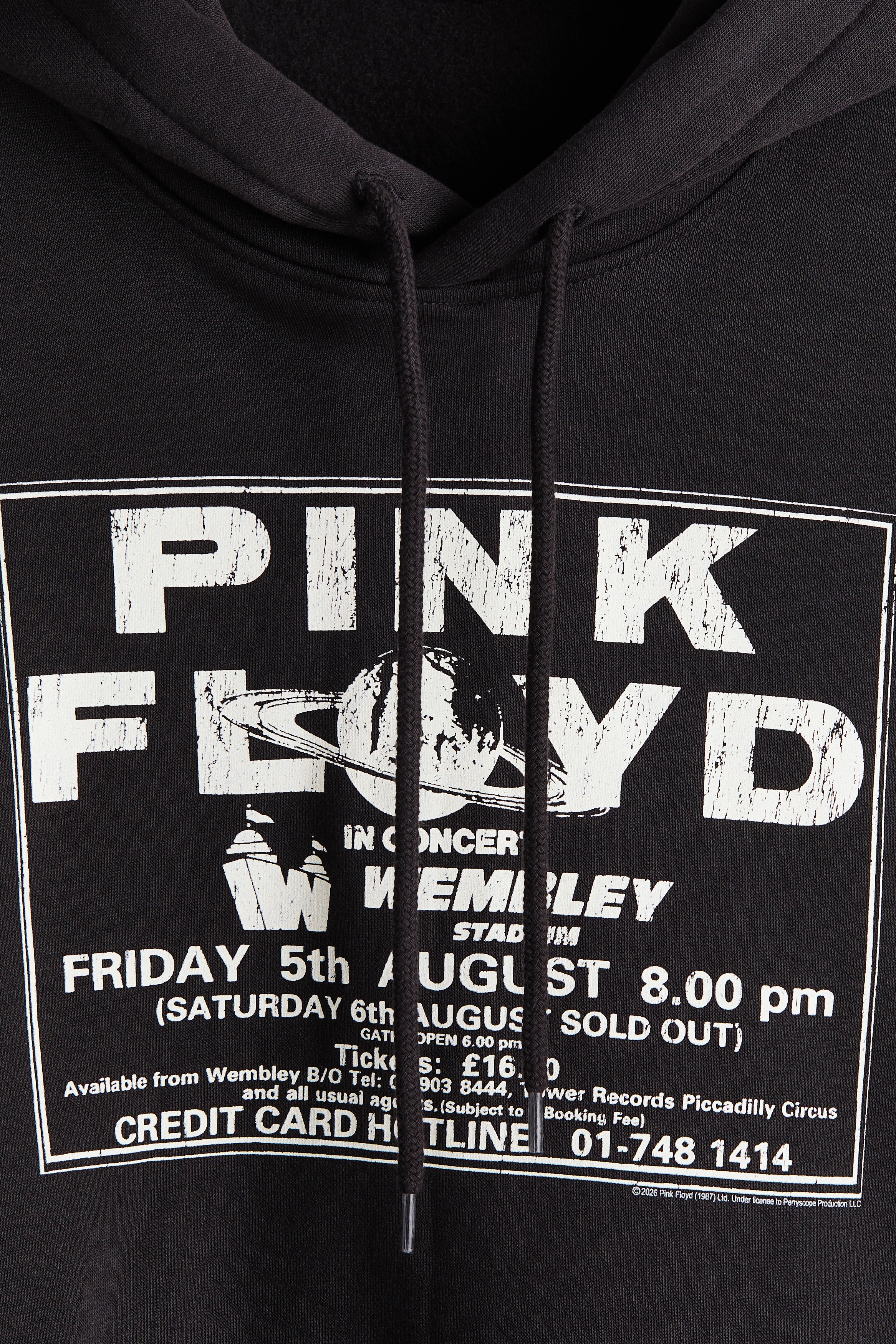レギュラーフィット プリントスウェットパーカ - ブラック／Pink Floyd 