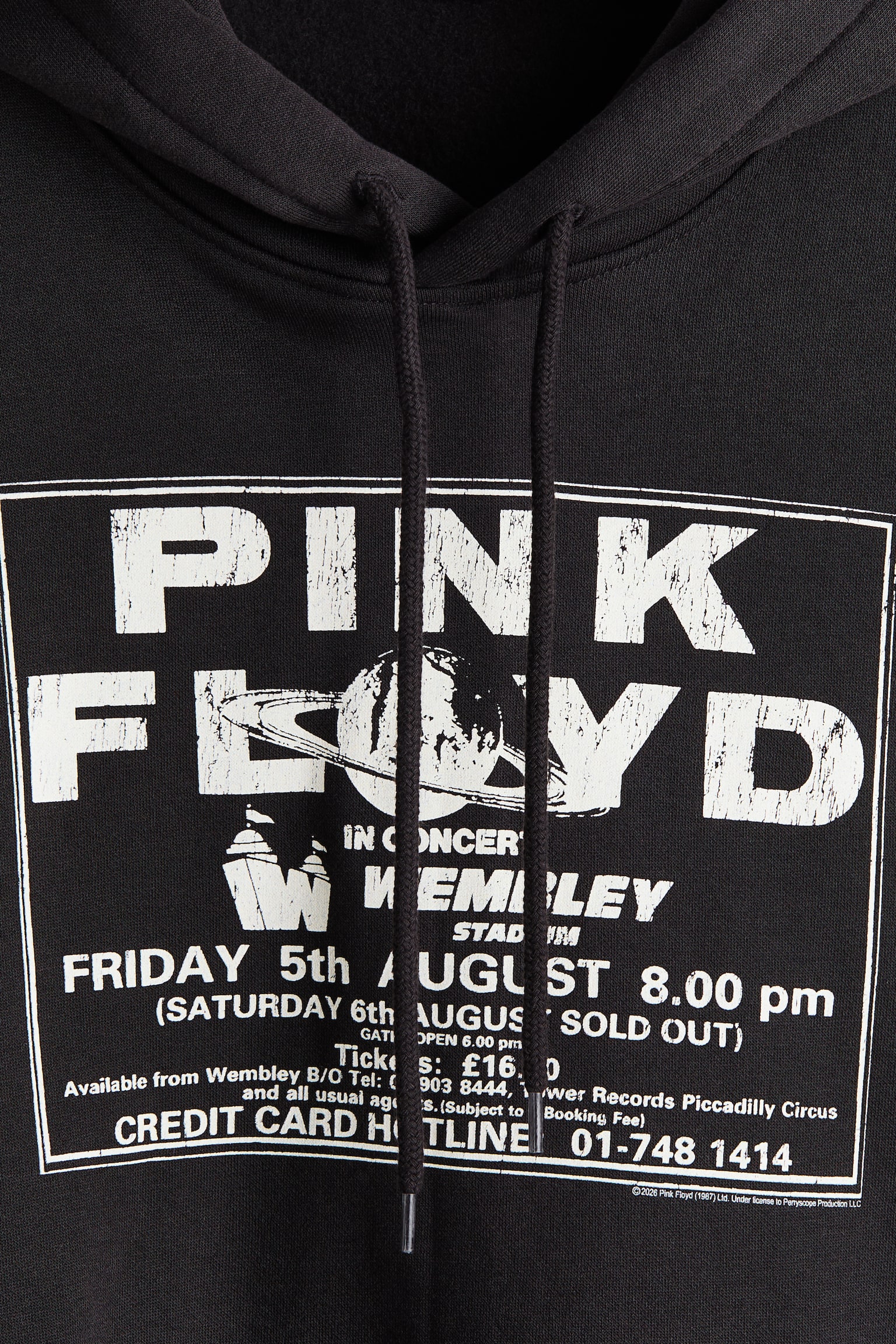 Regular Fit Printed hoodie - Black/Pink Floyd - 2