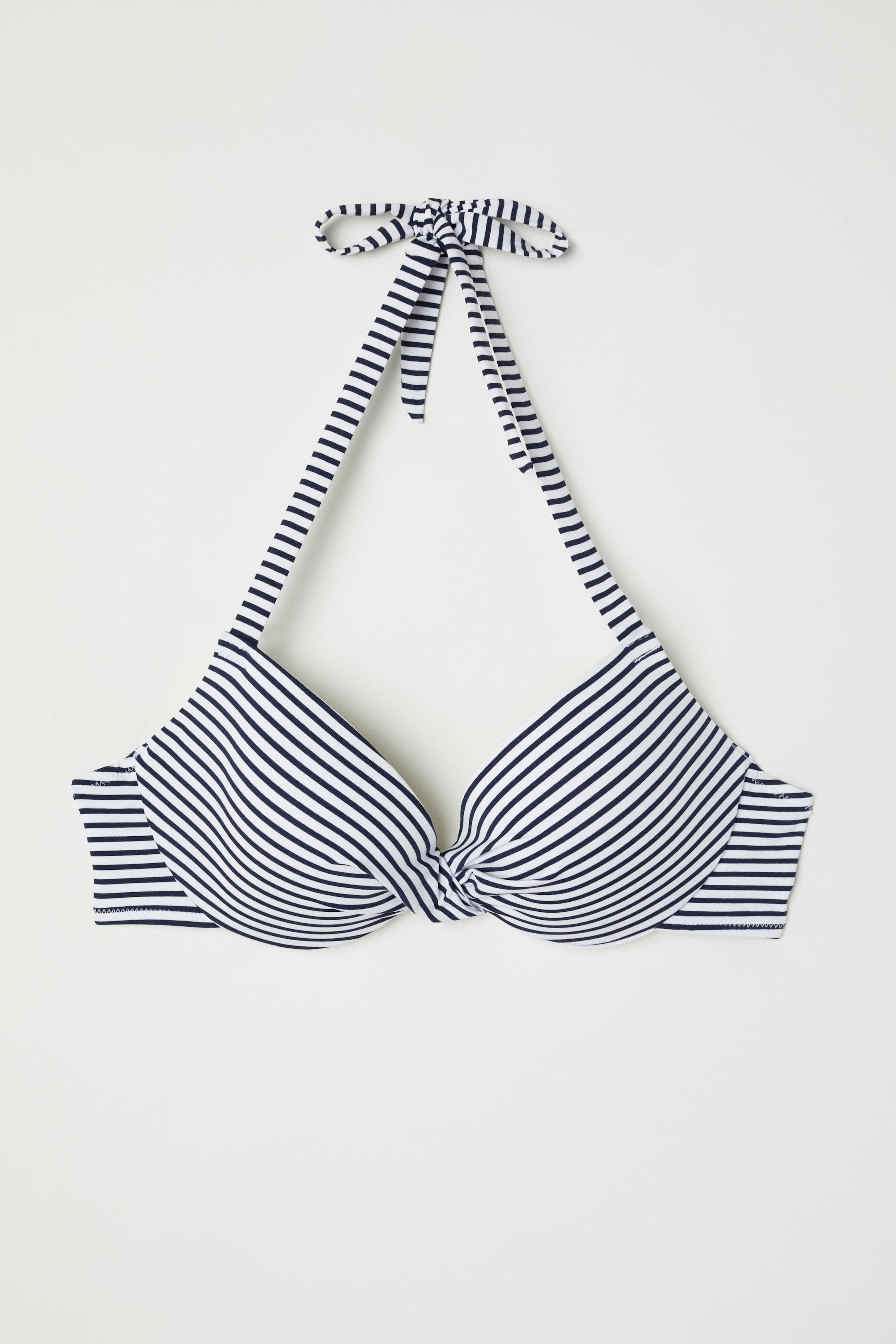 View larger image: Padded bikini top - White/Blue striped - Ladies | H&M IN 1