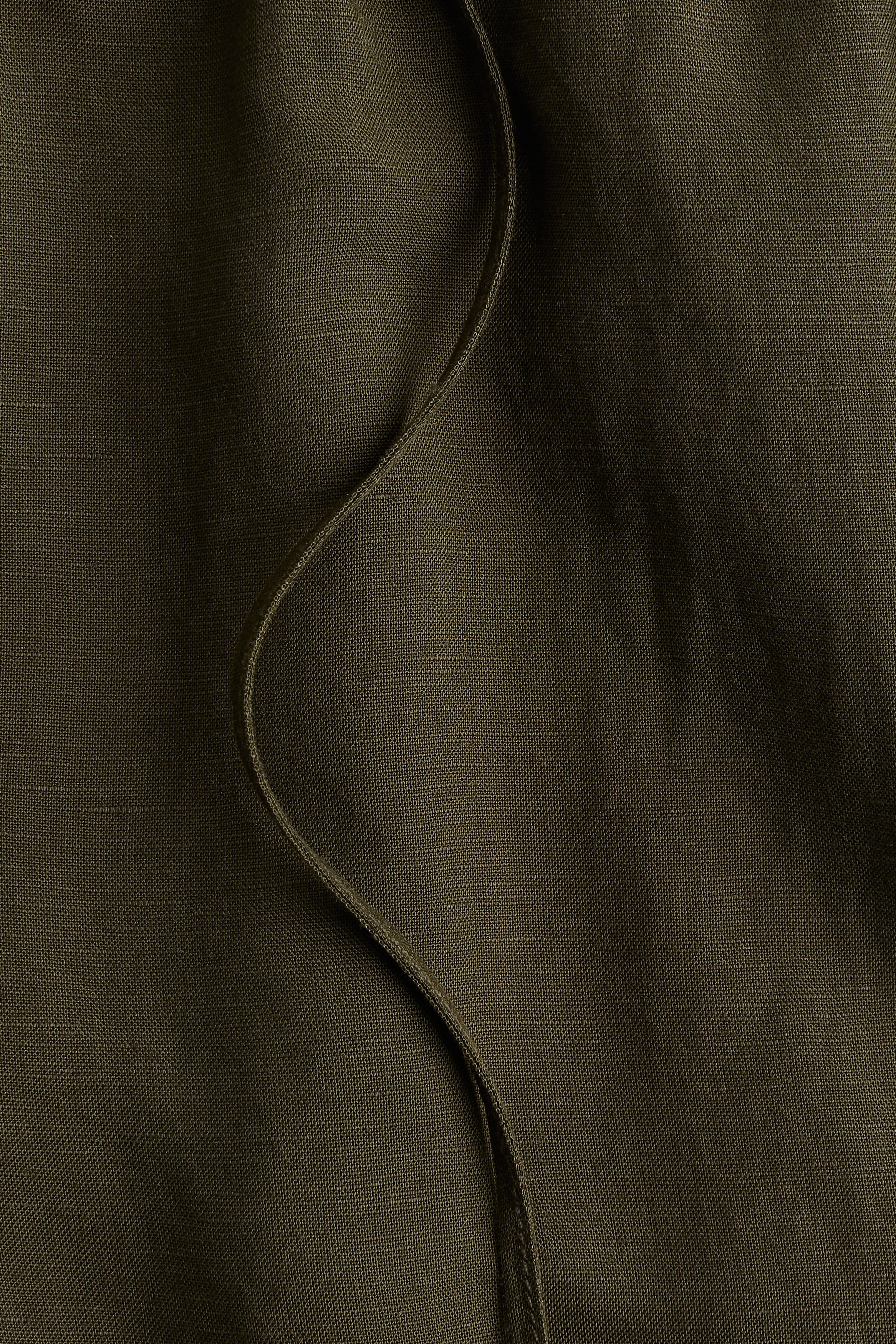 Linen-blend trousers