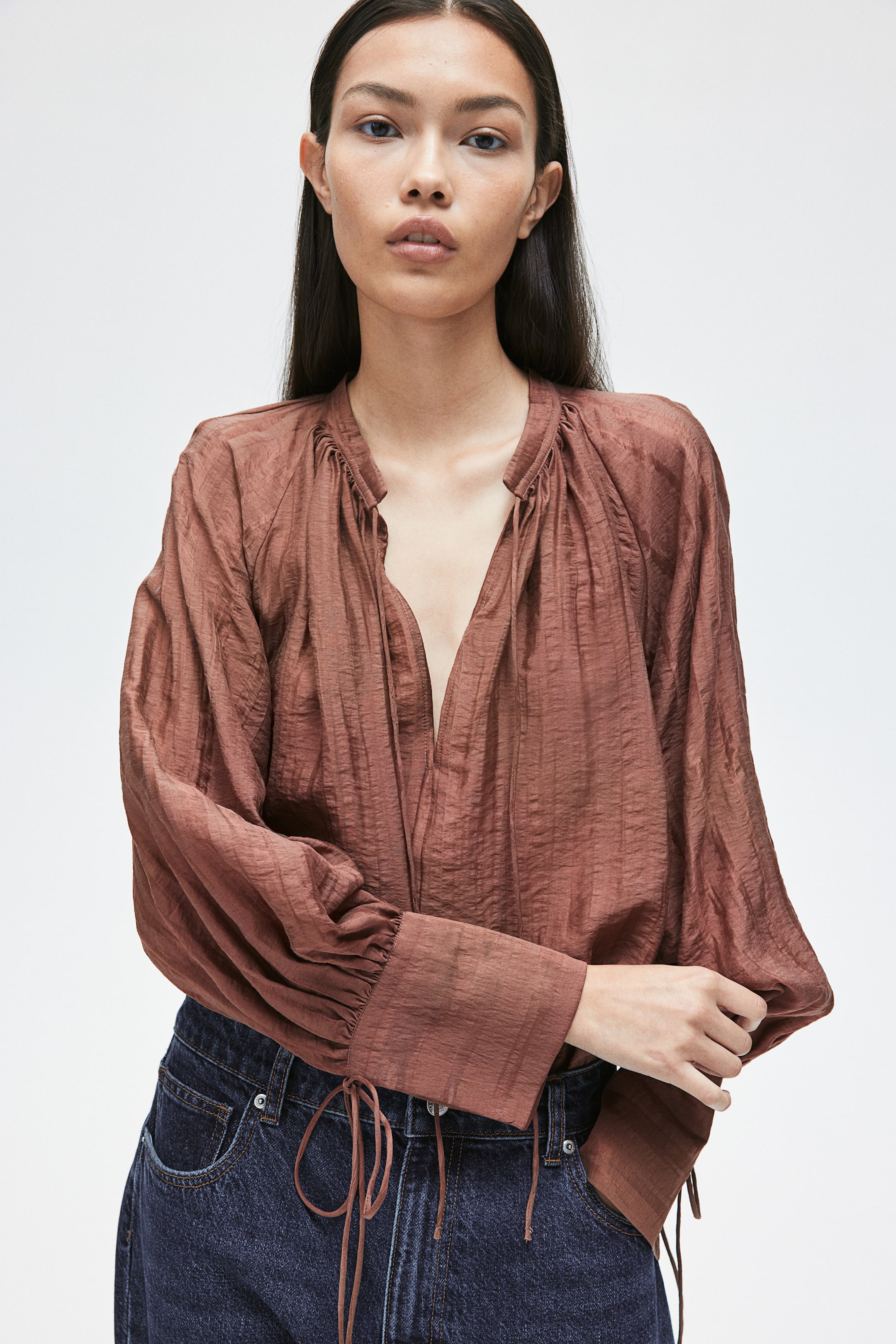 Lyocell-Blend Blouse