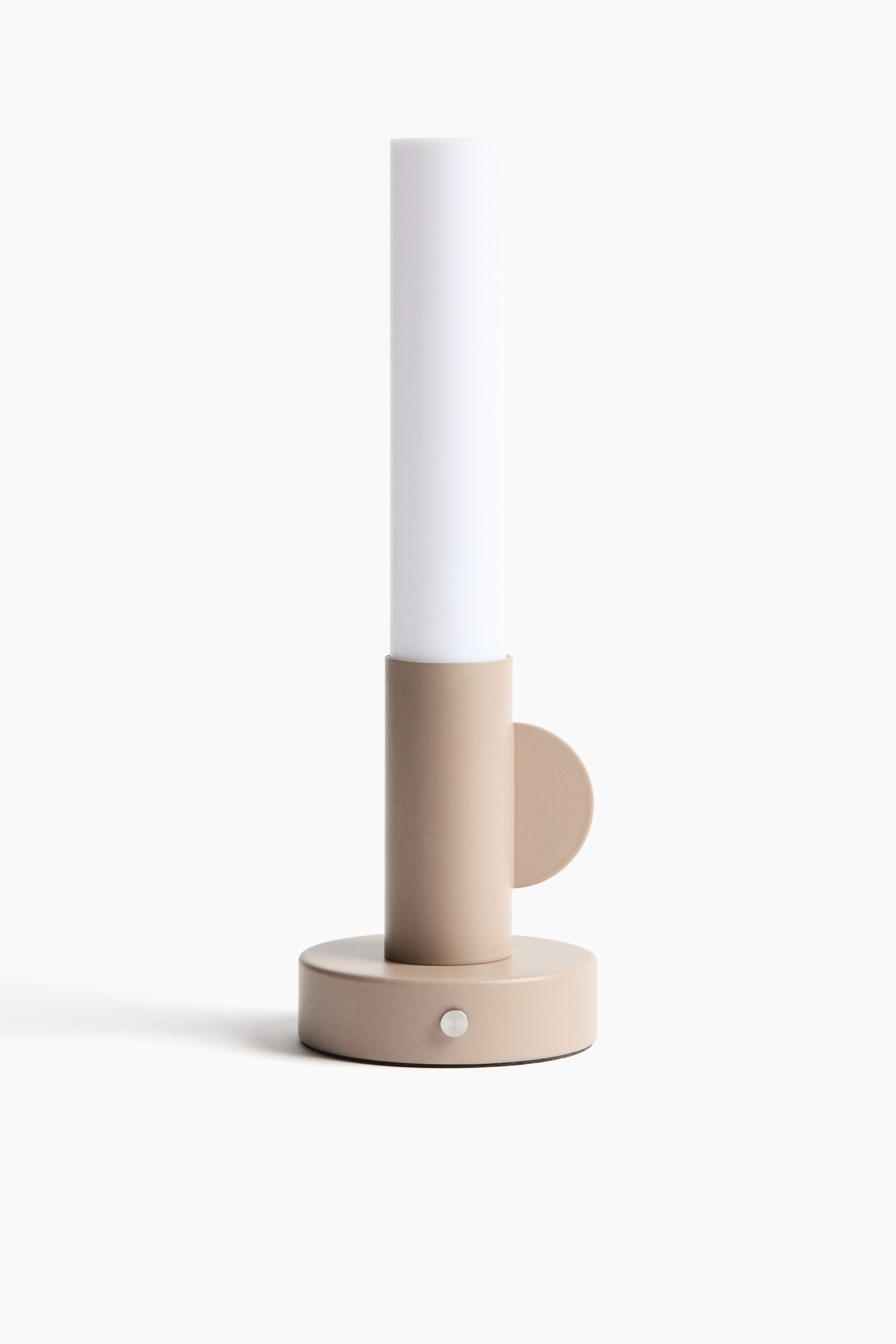 Oppladbar bordlampe med stearinlyslook - Beige/Olivengrønn/Sort - 2