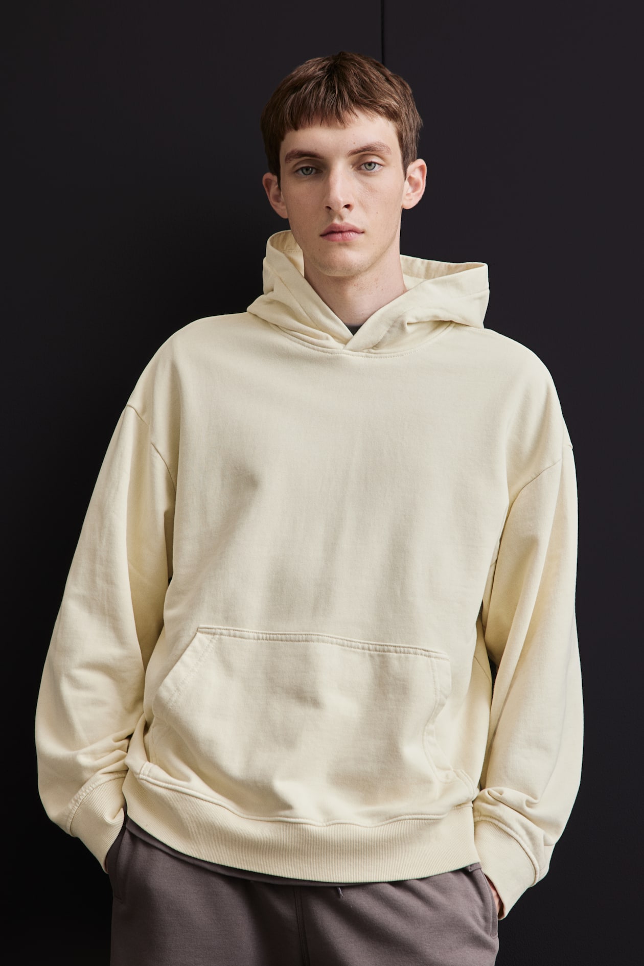 Oversized Hoodie Kapuzenpullover Beige Herren Beige