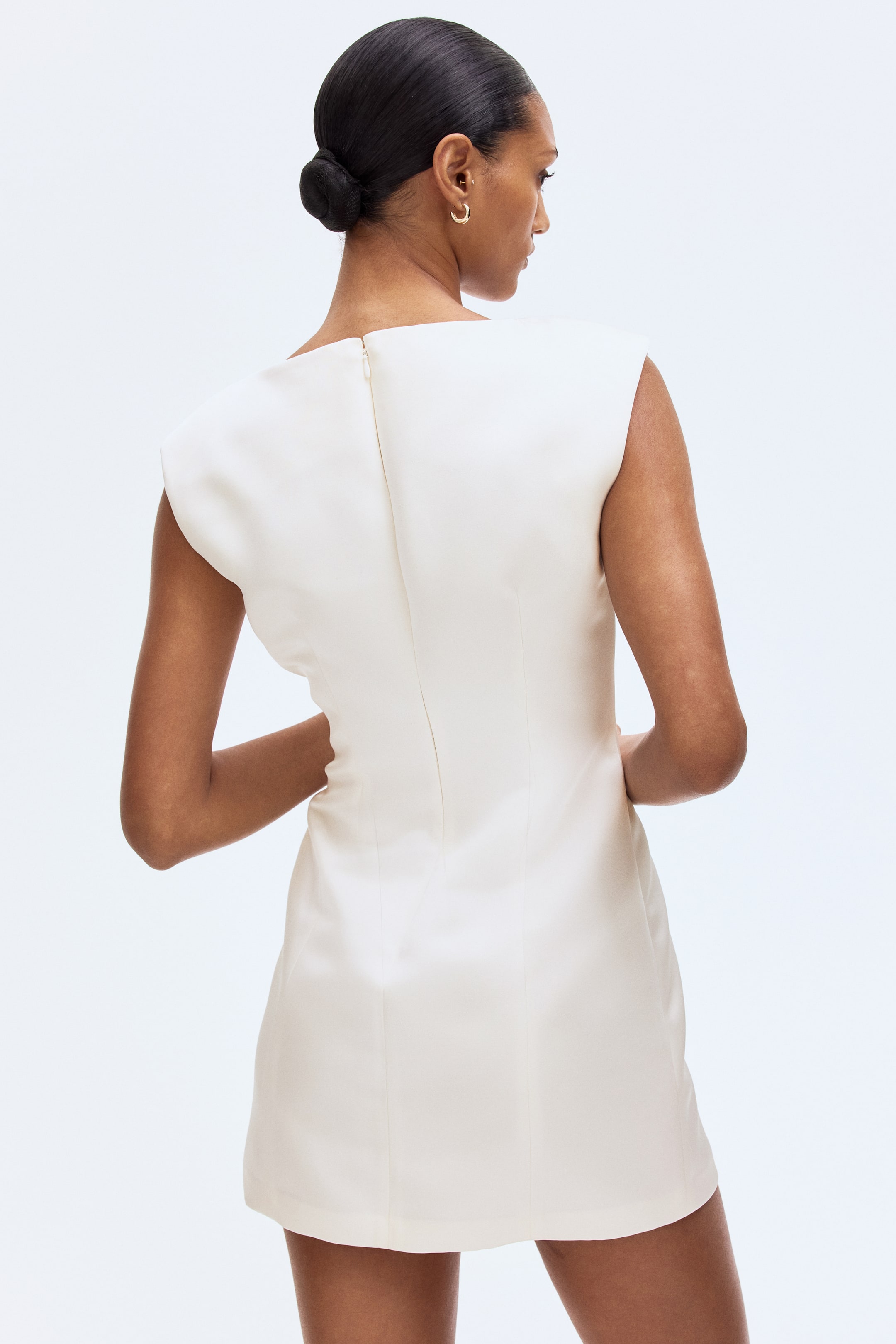View larger image: Bow-Detail Dress - White - Ladies | H&M PH 3