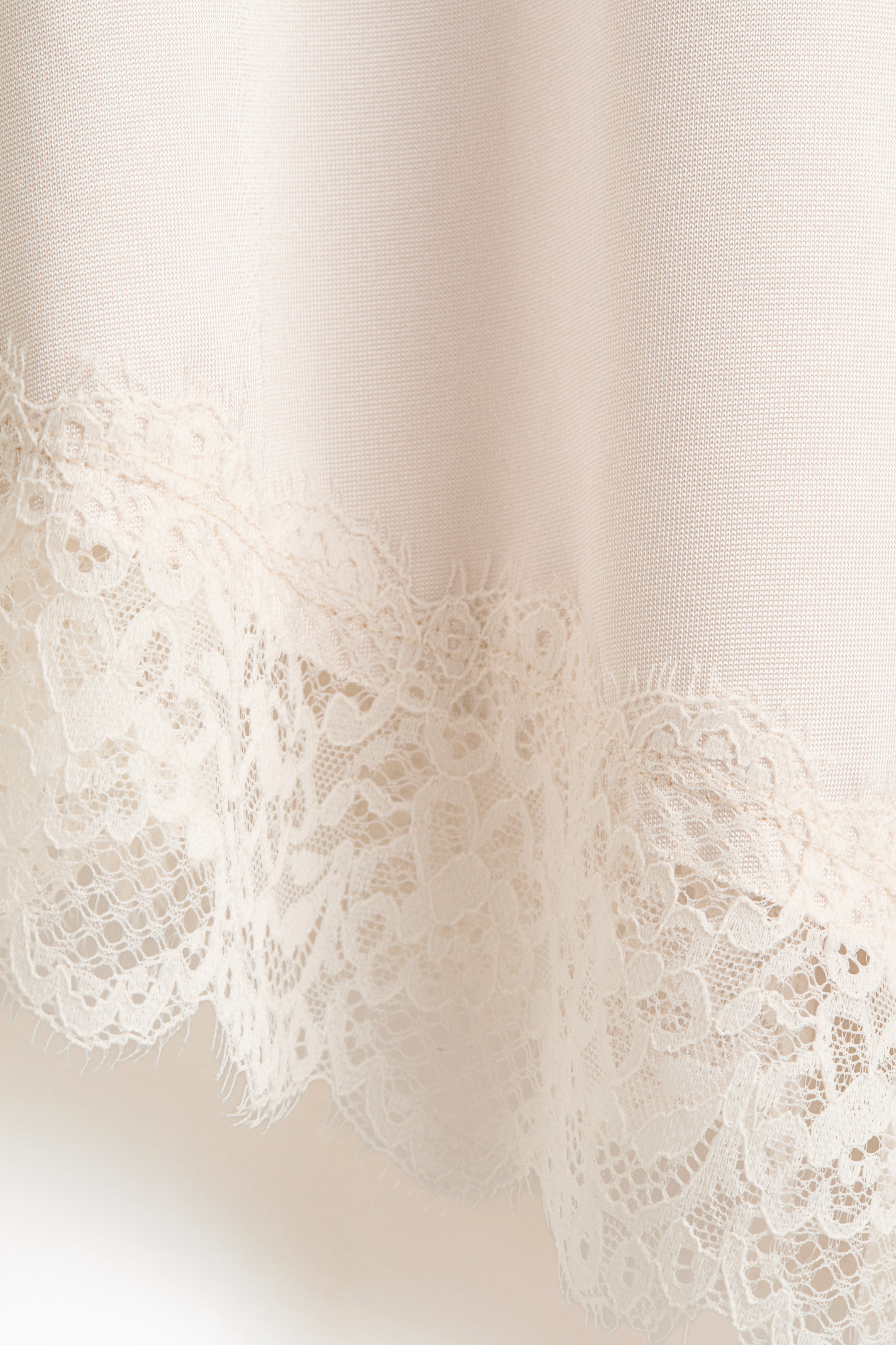 View larger image: Lace-Trimmed Slip Dress - Pale powder pink - Ladies | H&M CA 2