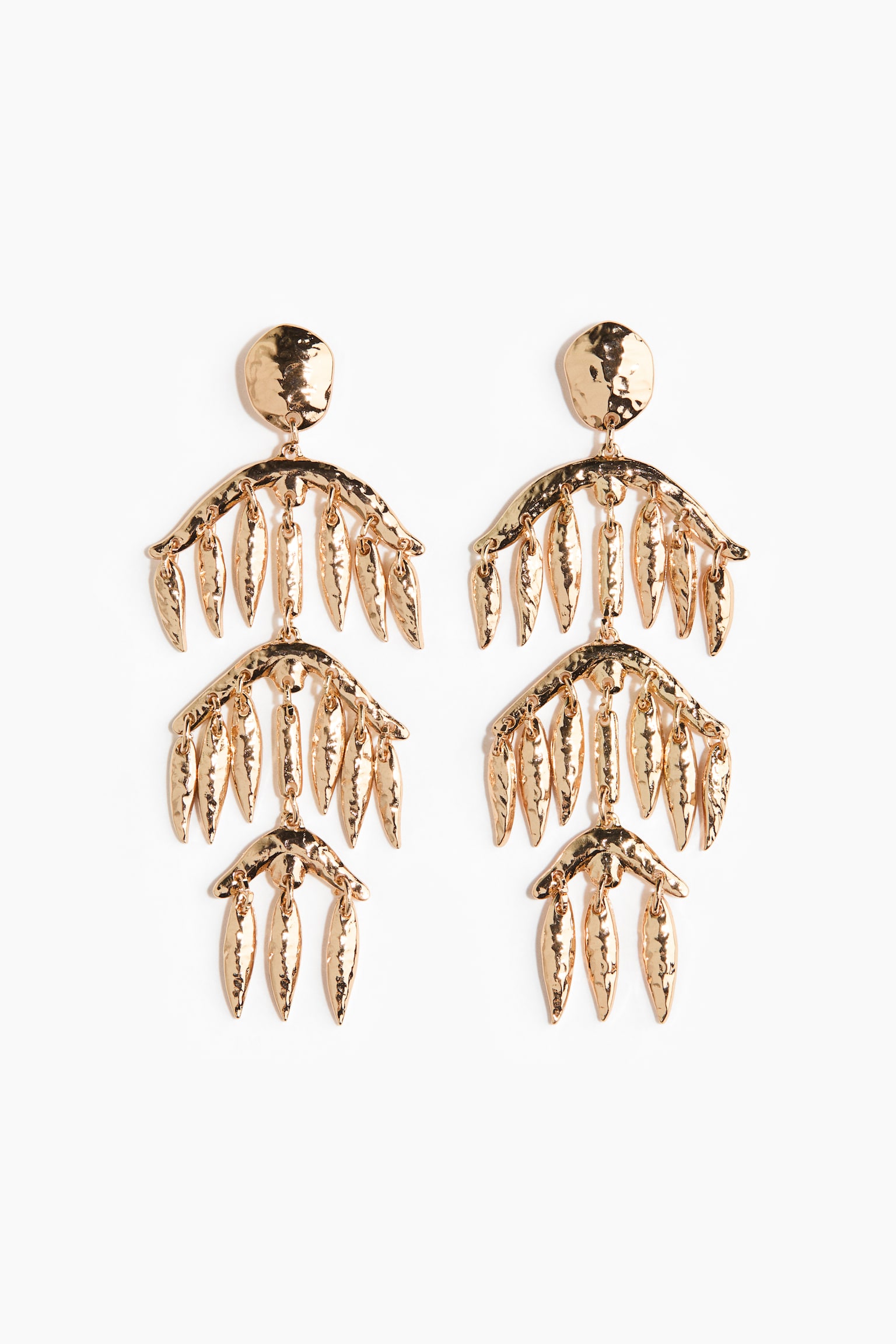Boucles d'oreilles pendantes - Doré