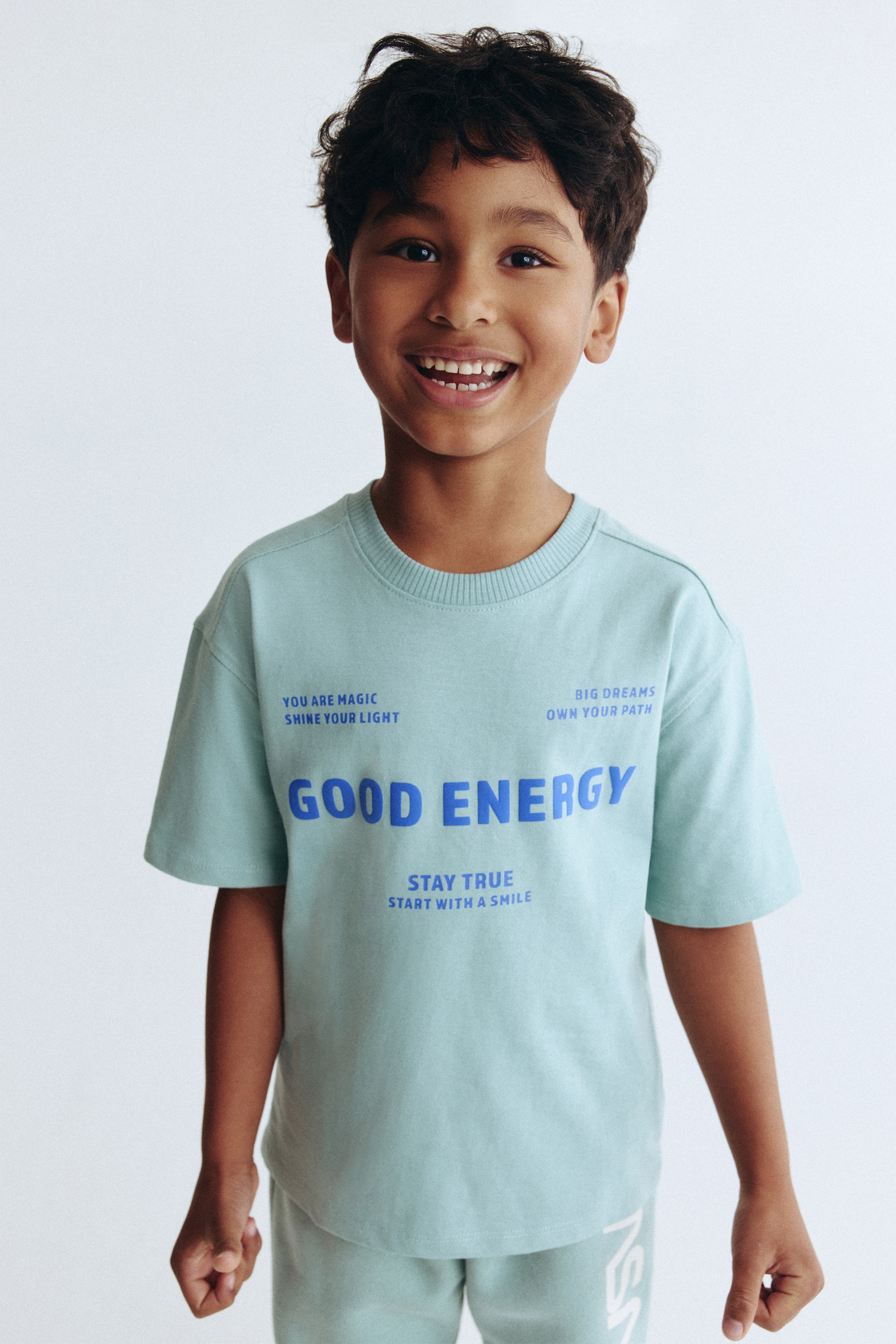 Ver imagen más grande: Camiseta estampada - Turquesa empolvado/Energy - NIÑOS | H&M ES 1