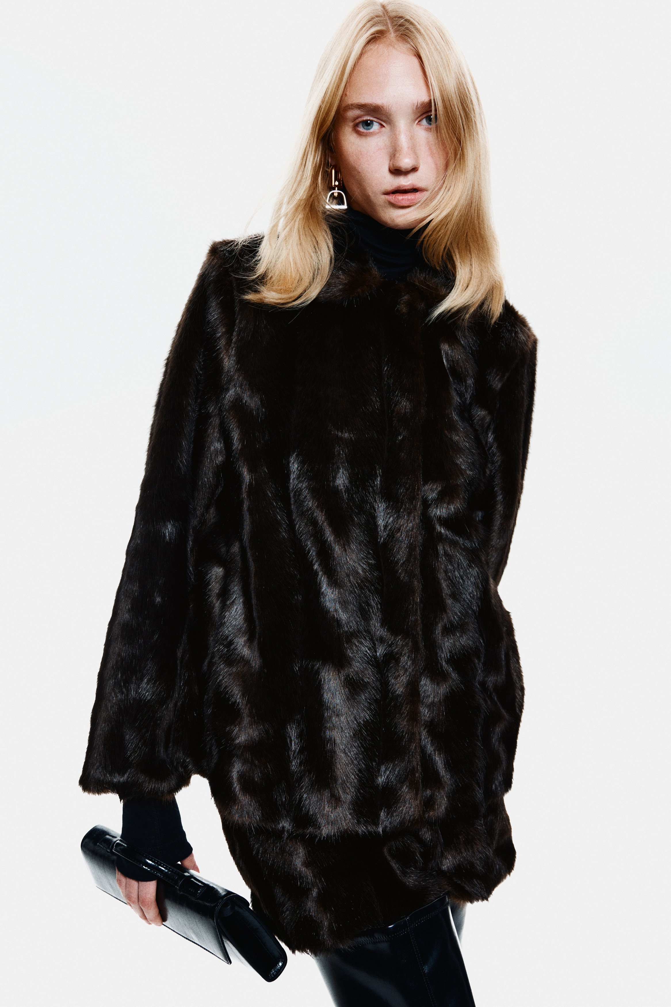 Ladies - Dark brown Collared jacket - Size: M  - H&M