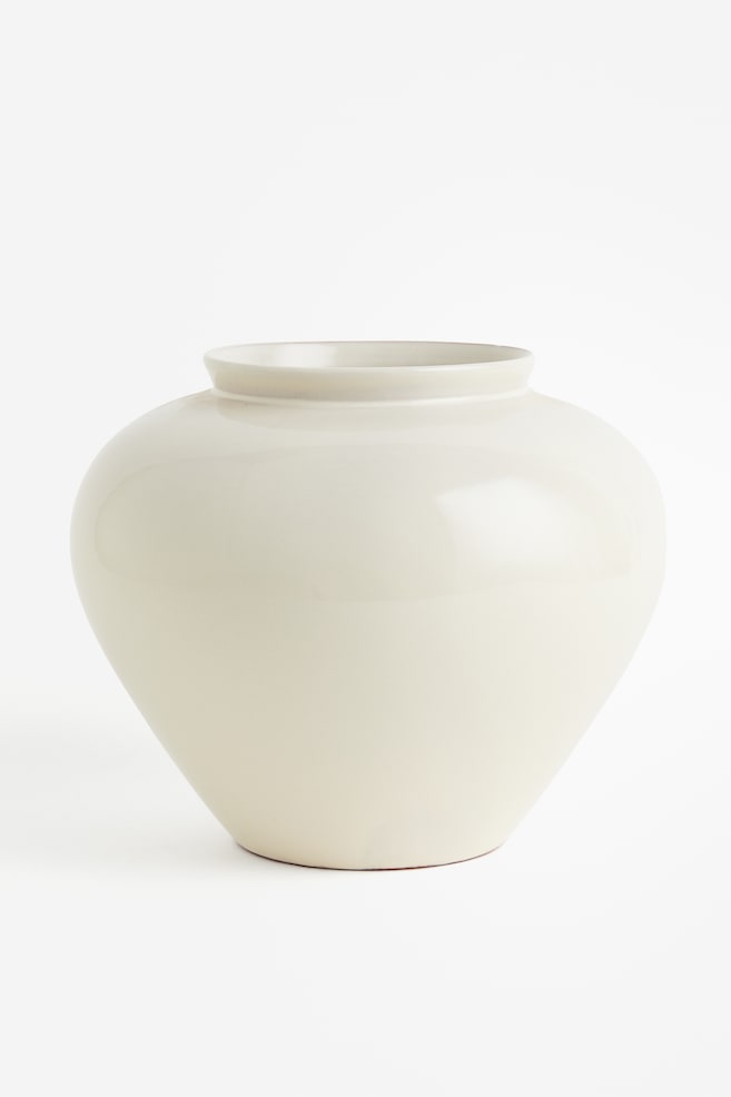 Vase en terracotta - Blanc - 1