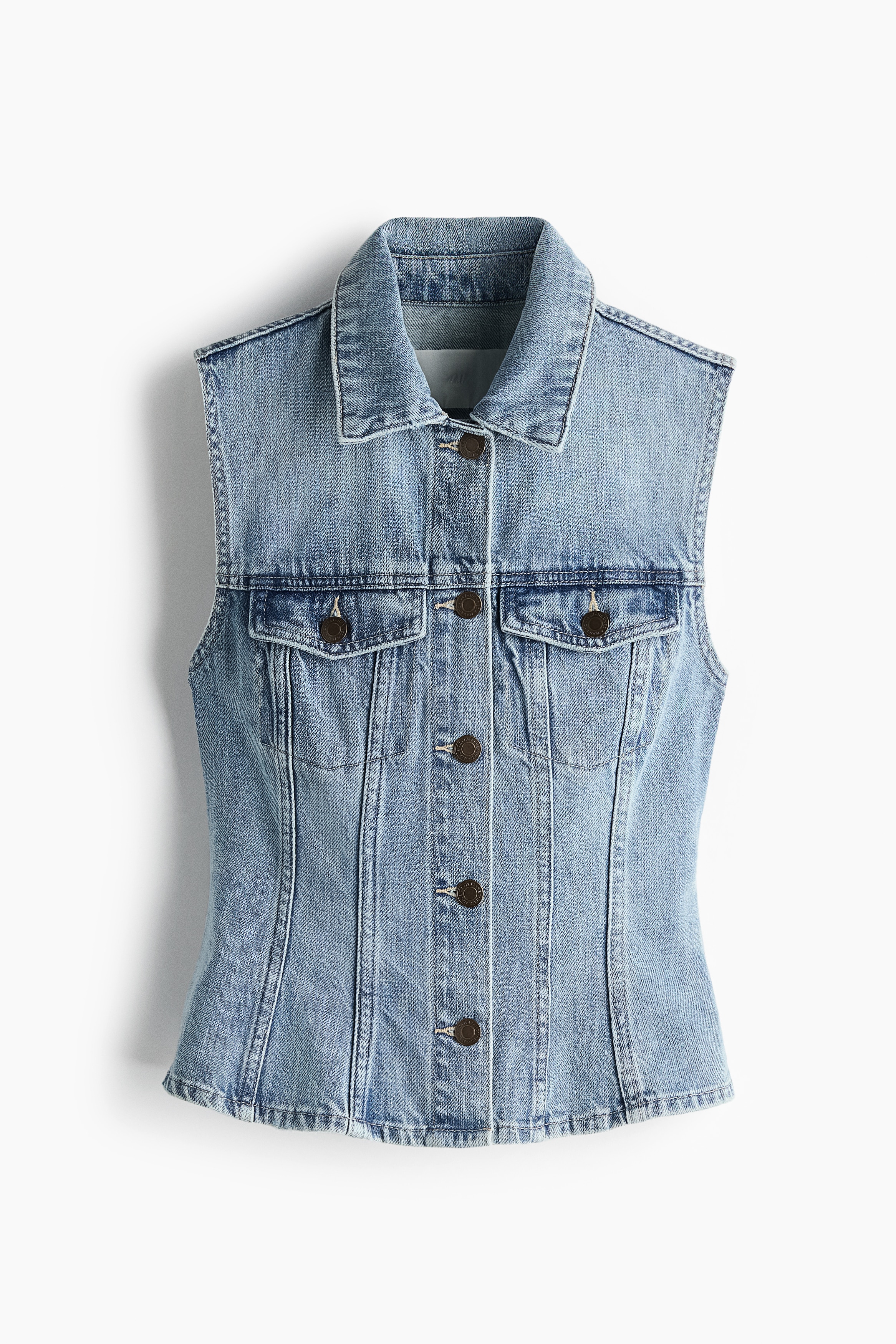 Denim waistcoat - Light denim blue