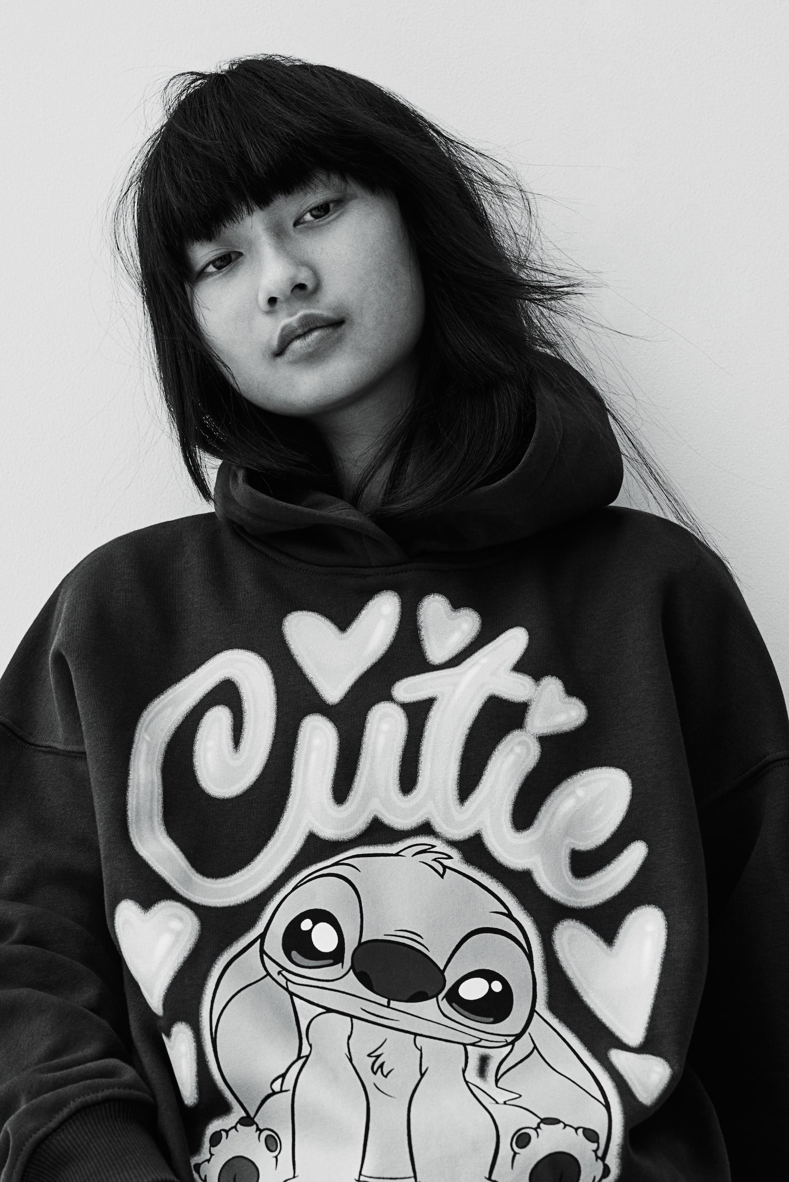 Oversized printed hoodie - Dark grey/Lilo & Stitch - 2