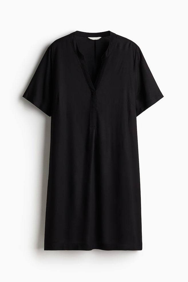 Robe tunique en viscose - Noir/Vert/motif crème/Blanc/motif noir/Noir/Vert/blanc/fleuri/Crème/noir/fleuri/Crème/motif noir/Blanc/citrons/Vert kaki foncé - 1