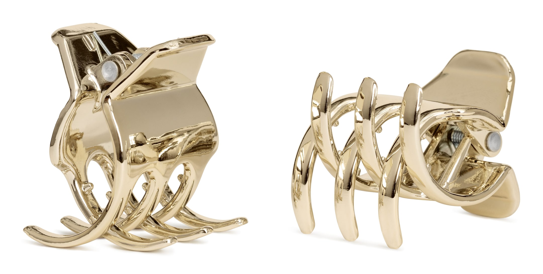 View larger image: 2-pack hair claws - Gold - Ladies | H&M GB 1