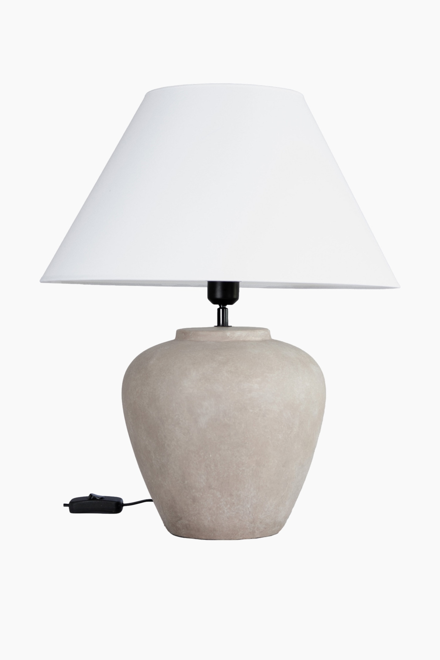 Lámpara De Mesa Lilly 41cm - Beis/Gris