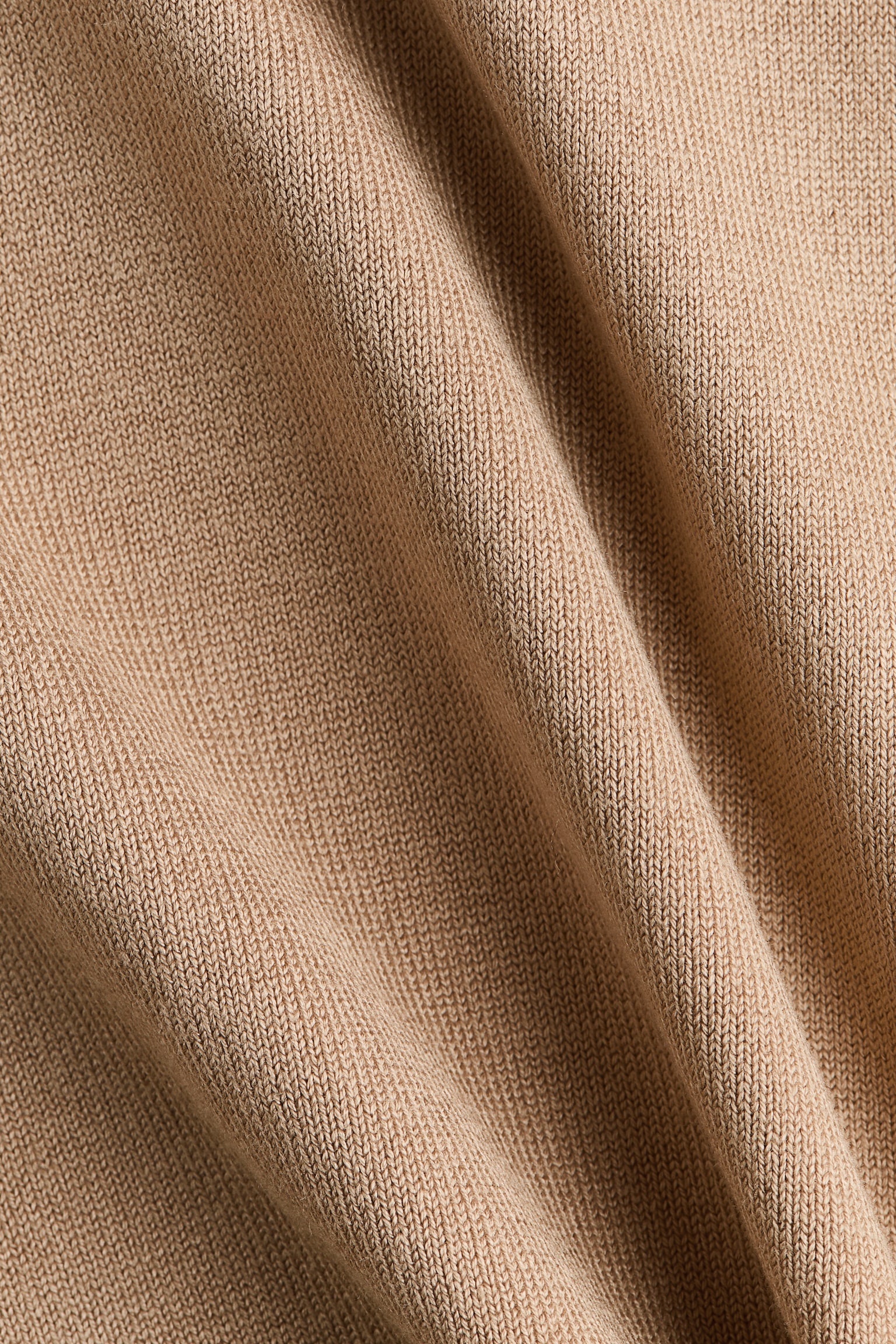 Женский жилет H&M Mock Turtleneck Sweater Vest, цвет: Бежевый — фото 5