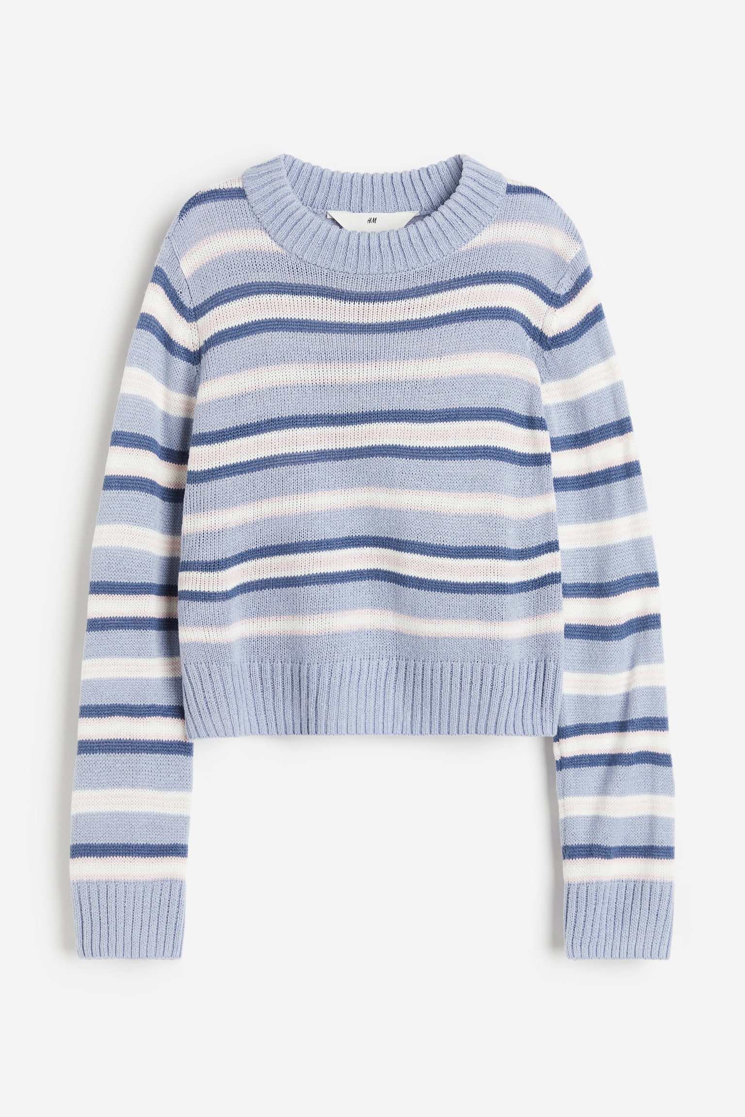 Sweater - Dusty blue/Stripe - 1