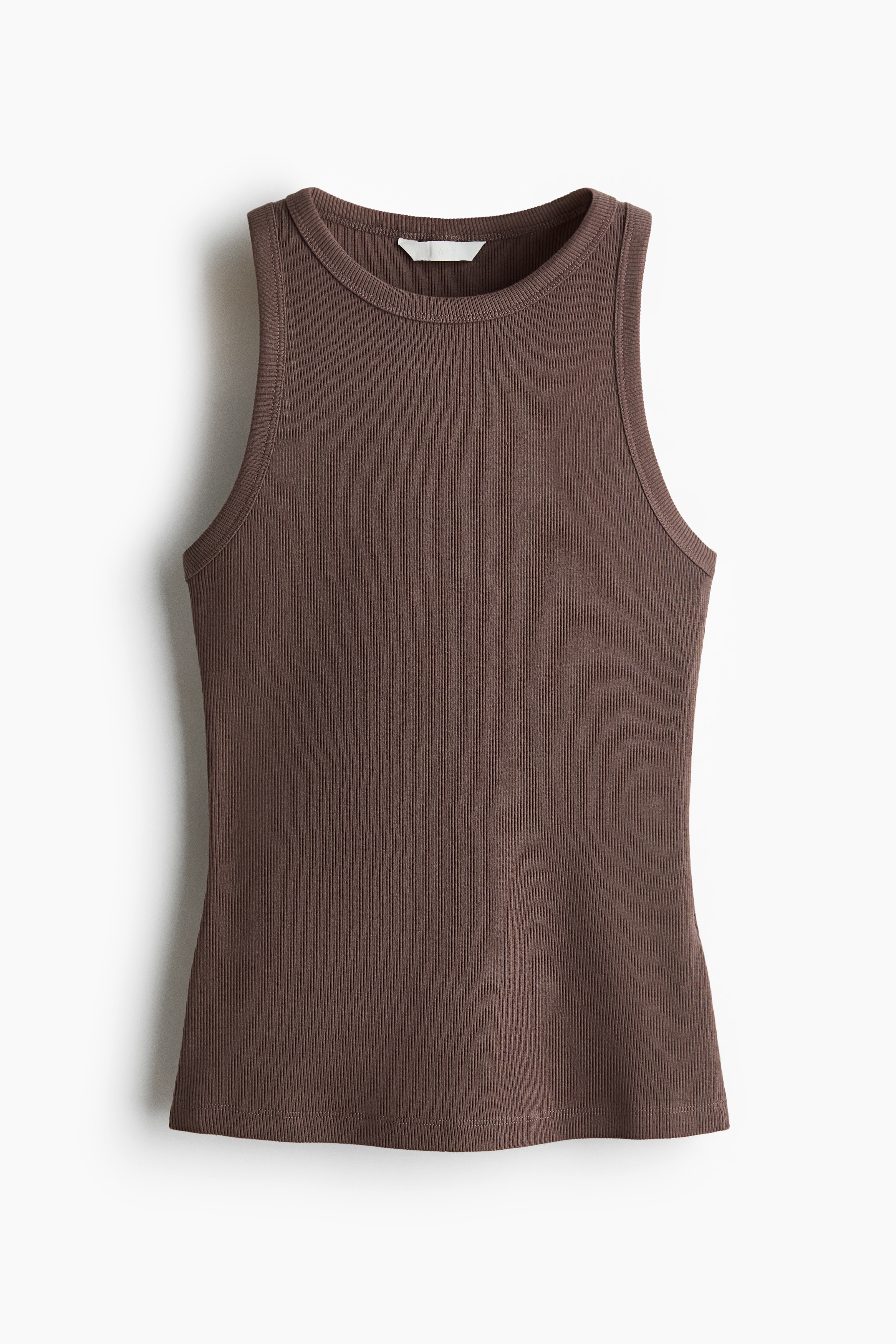 Camiseta sin mangas en algodón acanaladoAuxiliar