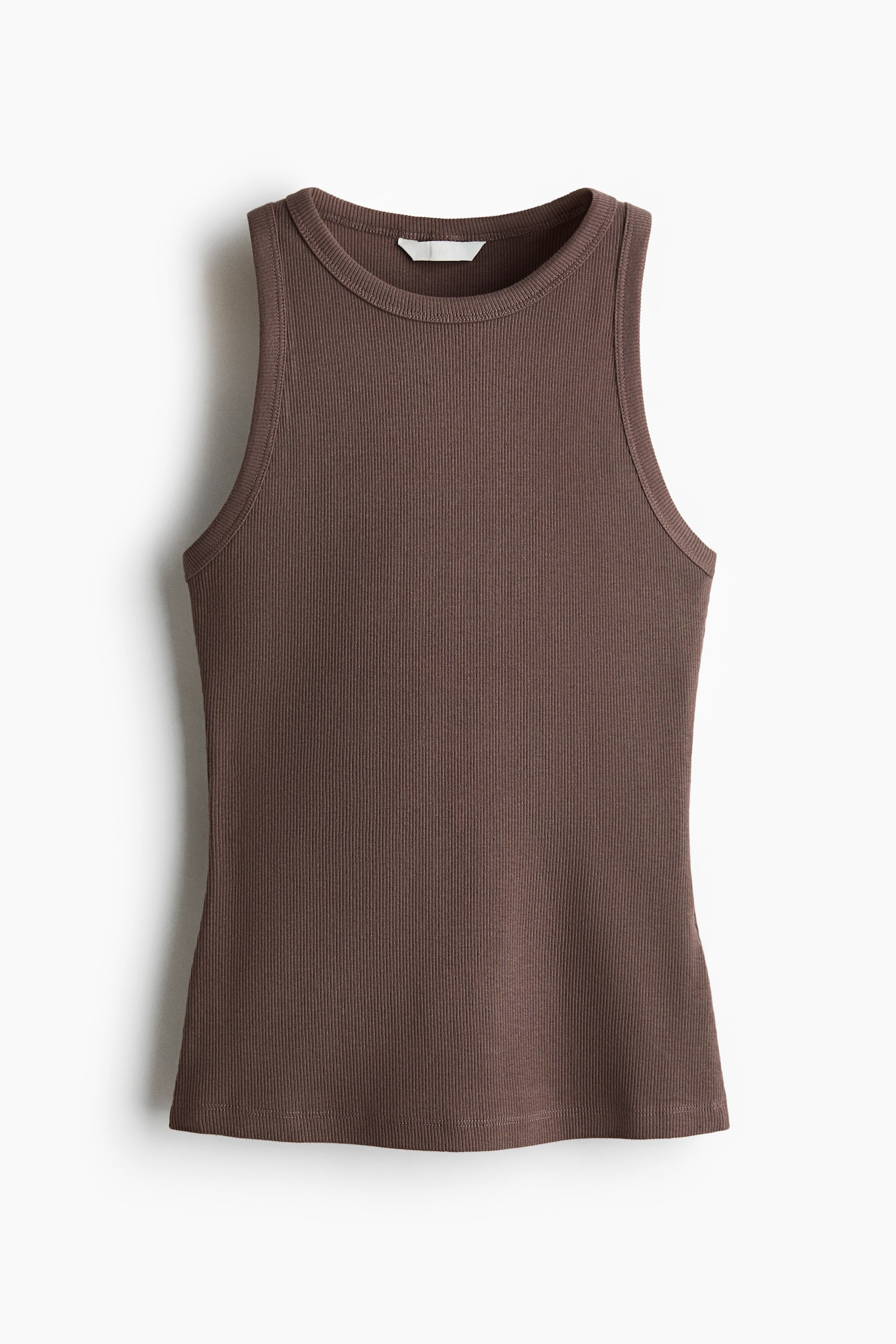 Ribbed cotton vest top - 1