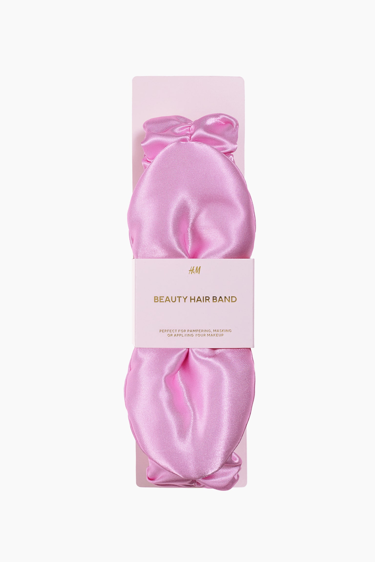 Satin hairband - Pink - 1