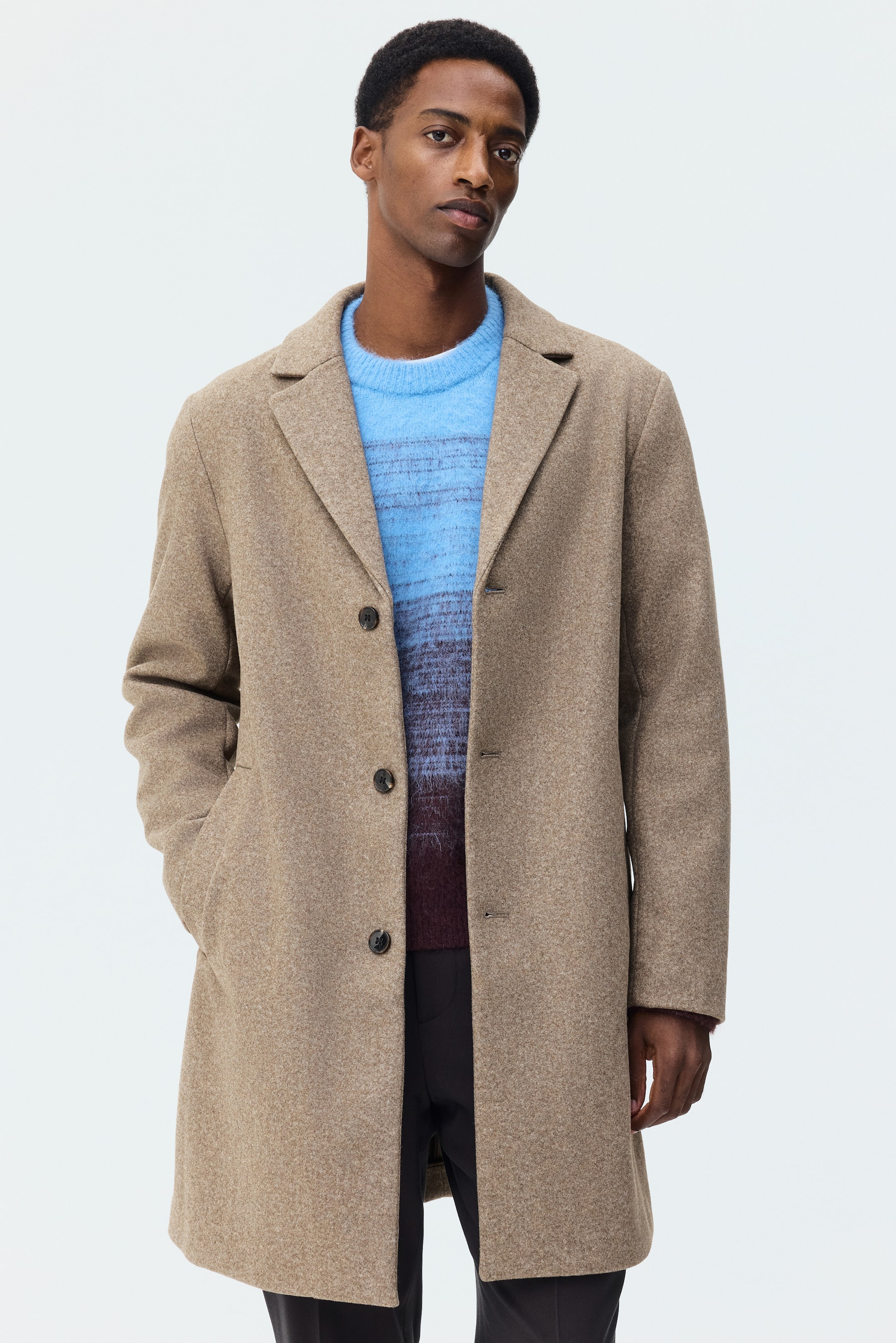 Ver imagen más grande: Abrigo de botonadura sencilla - Beige - HOMBRE | H&M ES 2