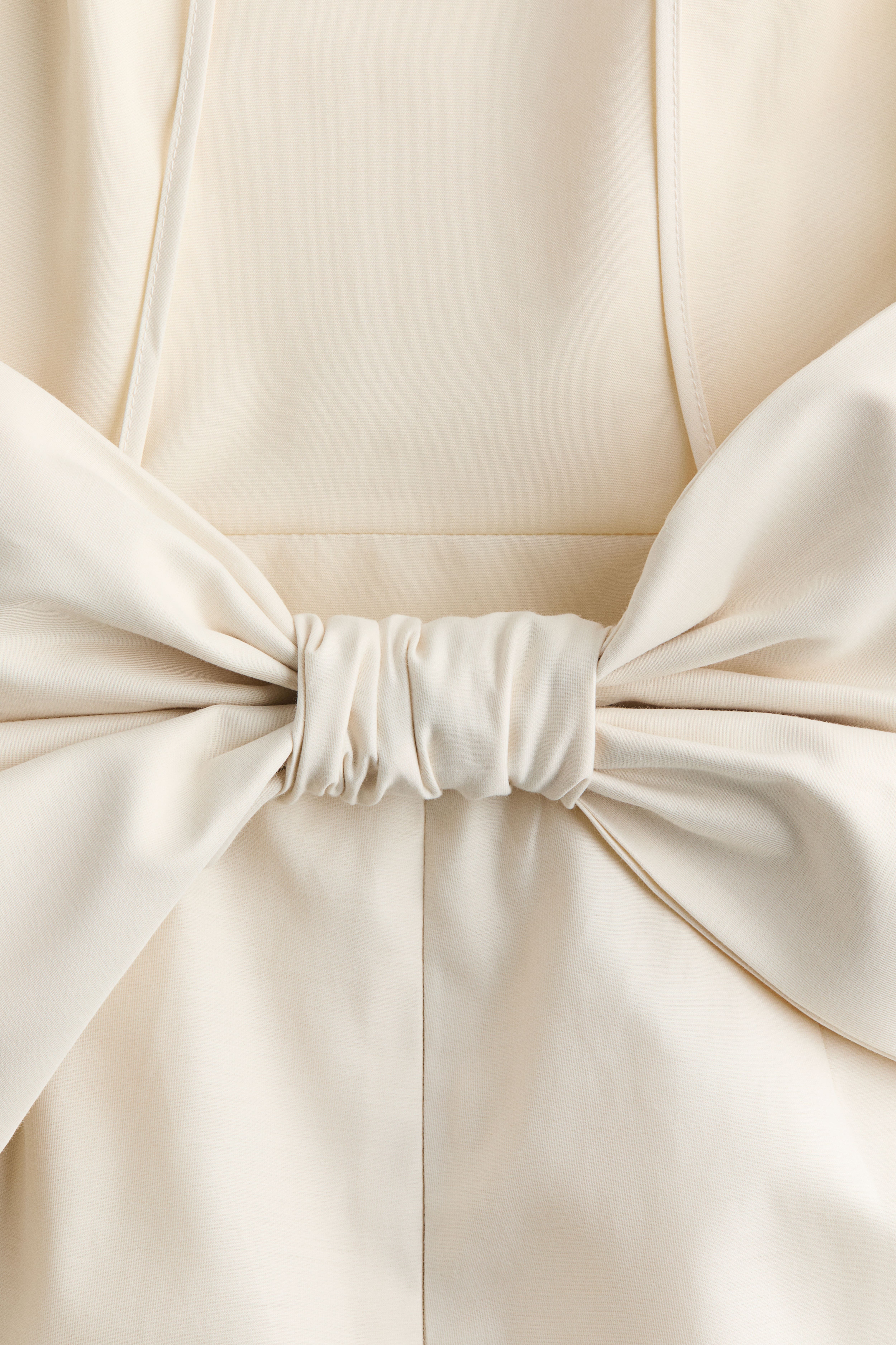 Bow-Detail Low-Back Dress