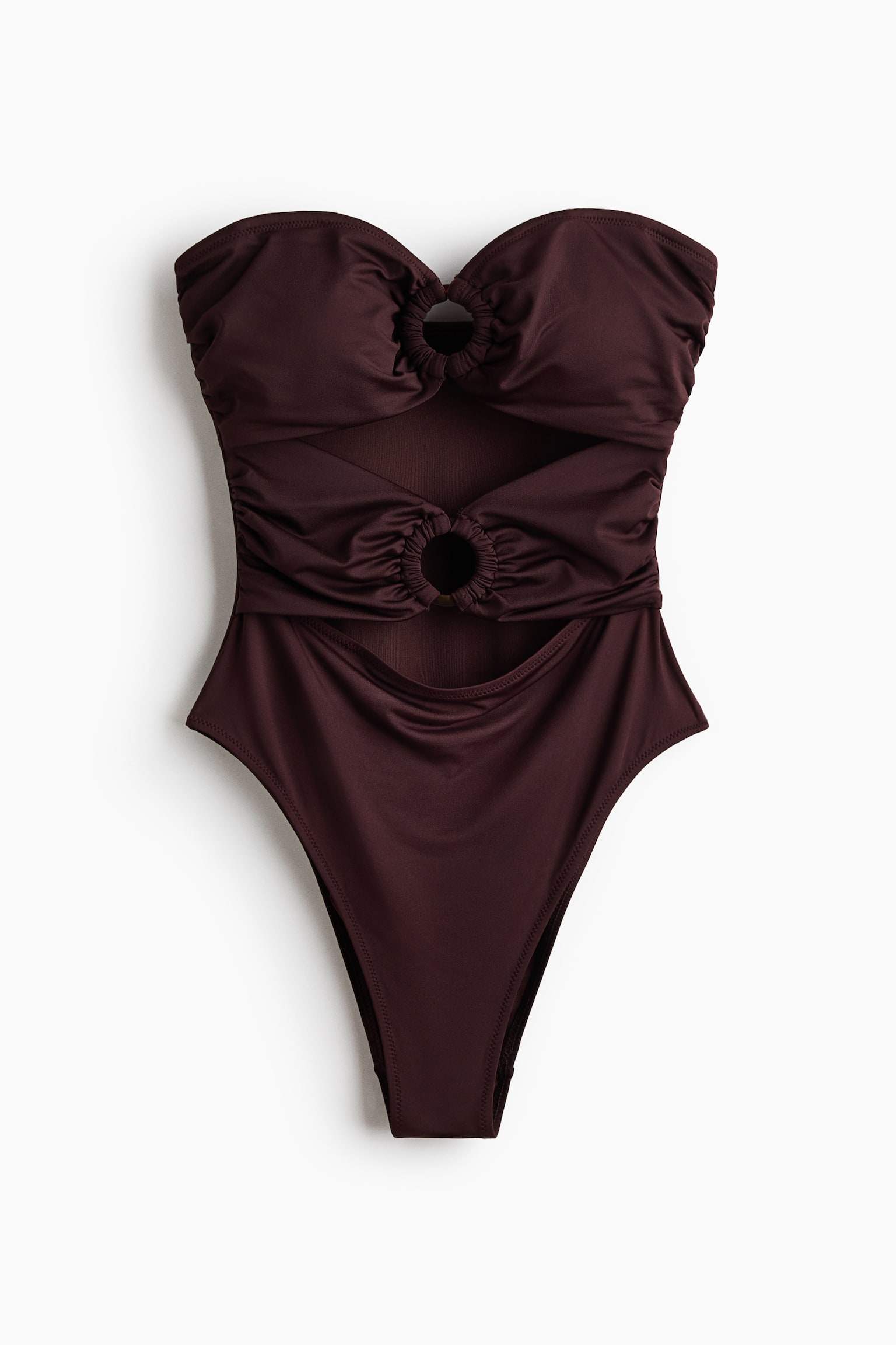 Padded-cup bandeau swimsuit - 2