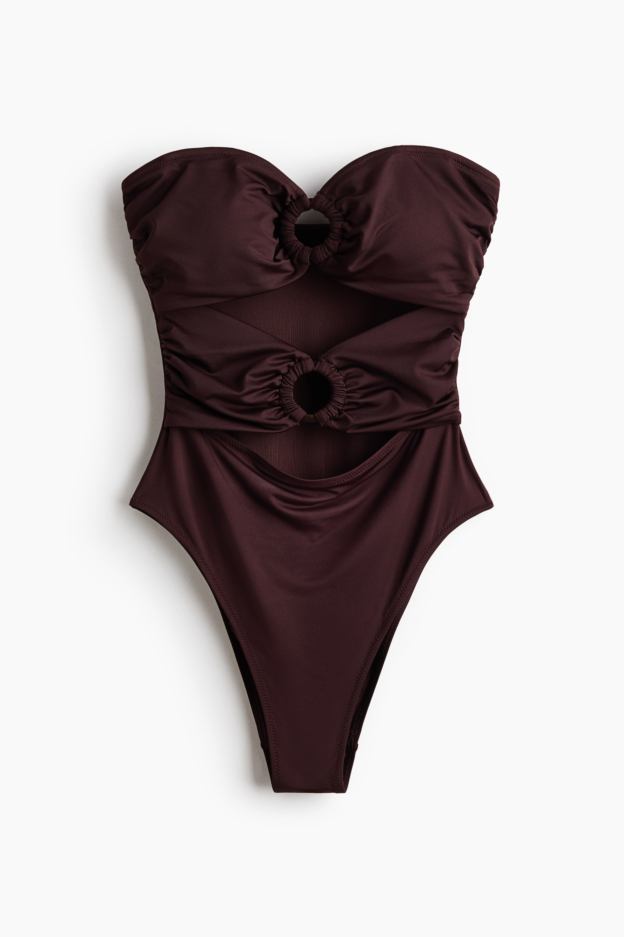 Padded-Cup Bandeau Swimsuit