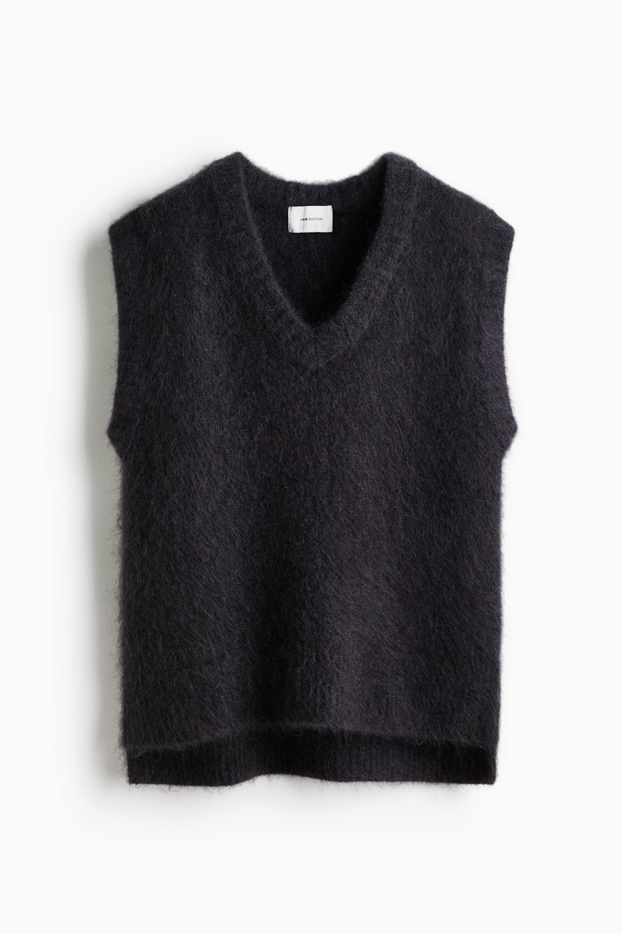 View larger image: Mohair-blend sweater vest - Dark grey - Ladies | H&M IN 1