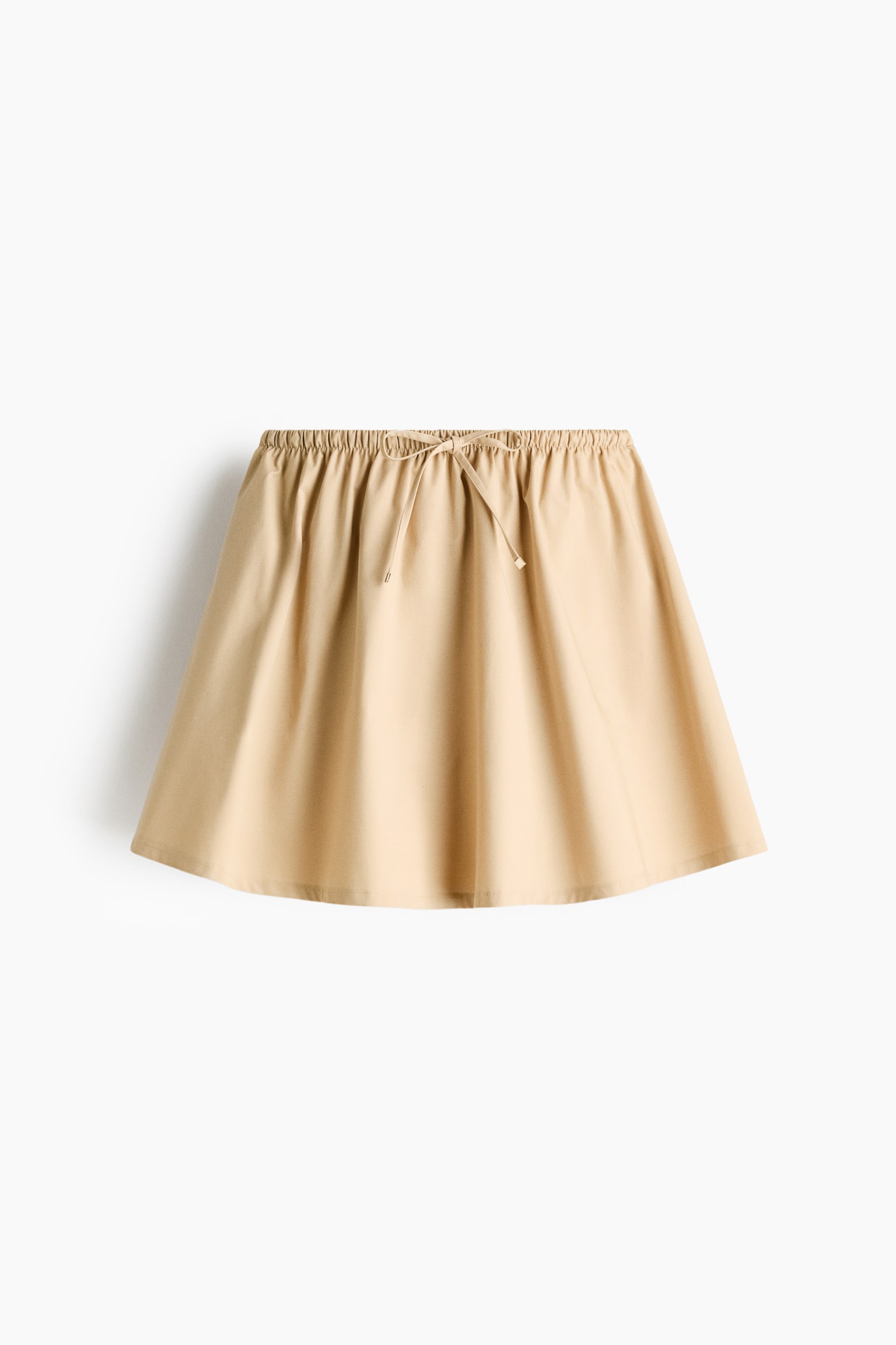 Uitlopende rok - Beige/Zwart - 1