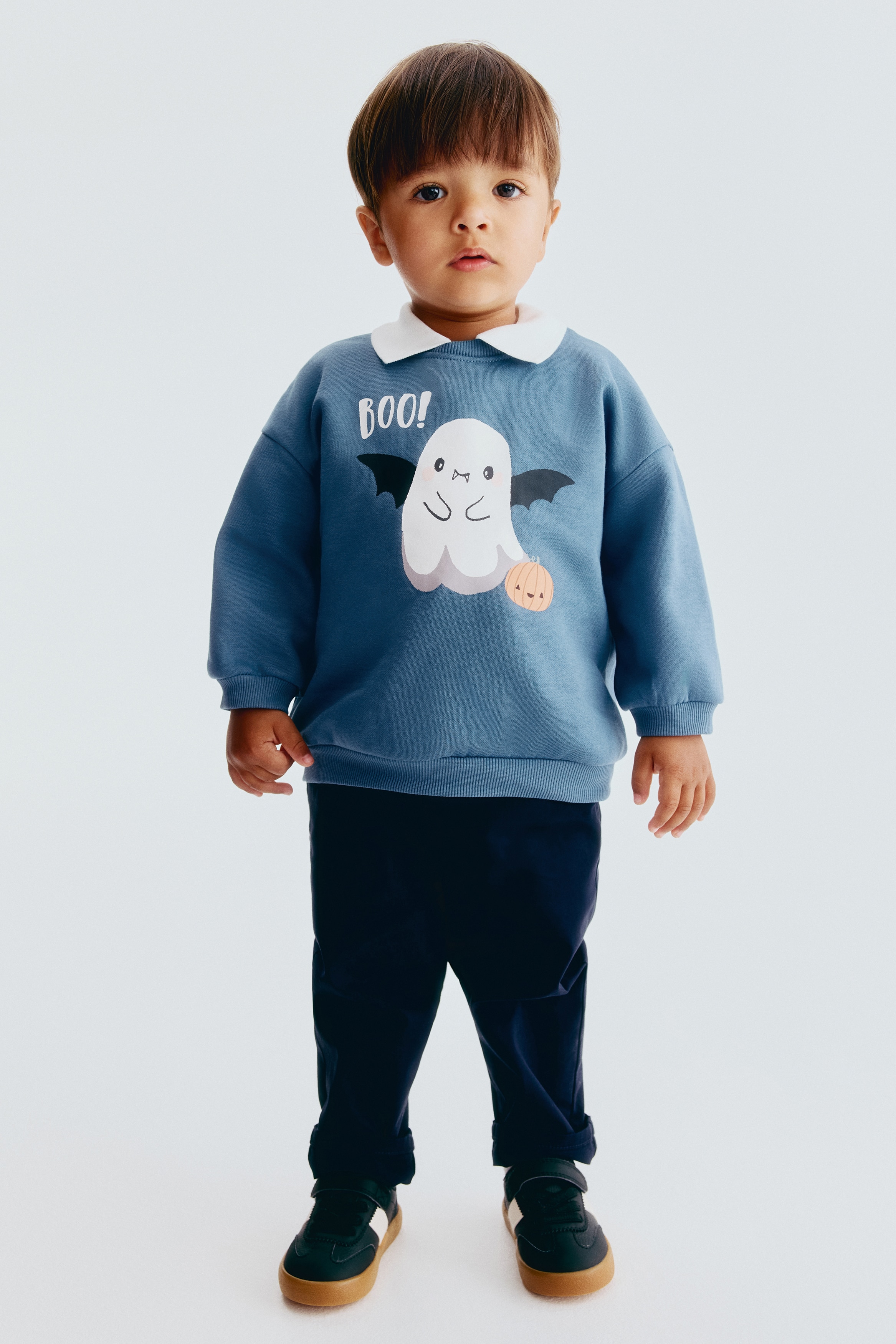 Printed sweatshirt - Light dusty blue/Boo!/Green/White/White/Cars/Navy blue/Little Bro/Navy blue/Space/Dark red/NYC/Cream/Cars/Light green/Dinosaur/Light brown/1975