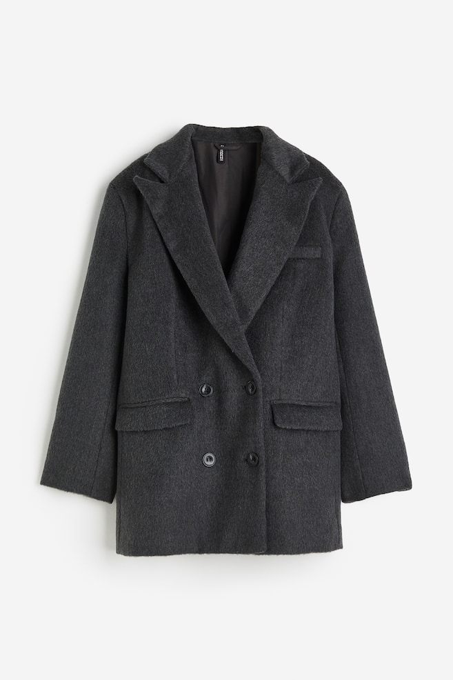 Zweireihiger Blazer in Oversize-Passform - Dunkelgrau - 1