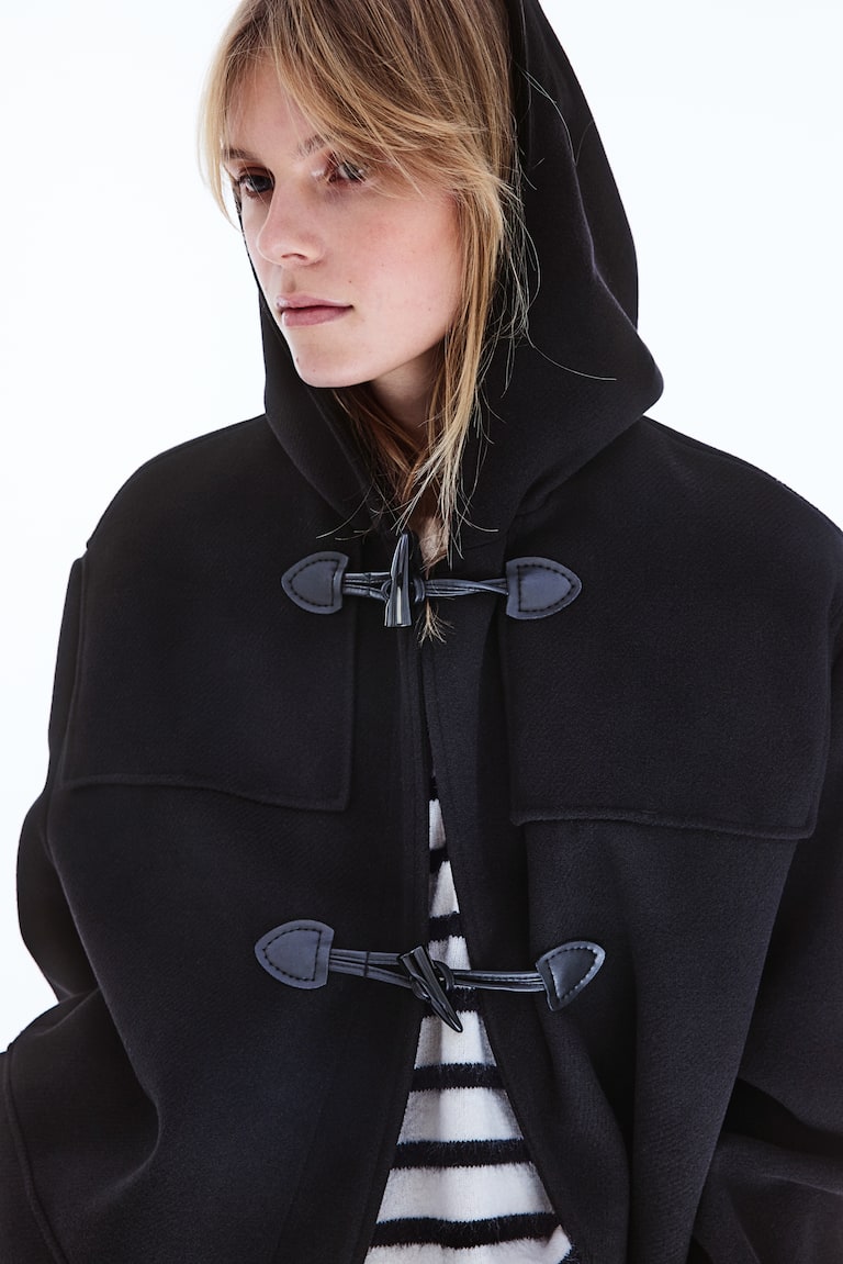 Maxi Duffle Duffle Coat H&m Maxi Duffle Coat Black Ladies H&M IE