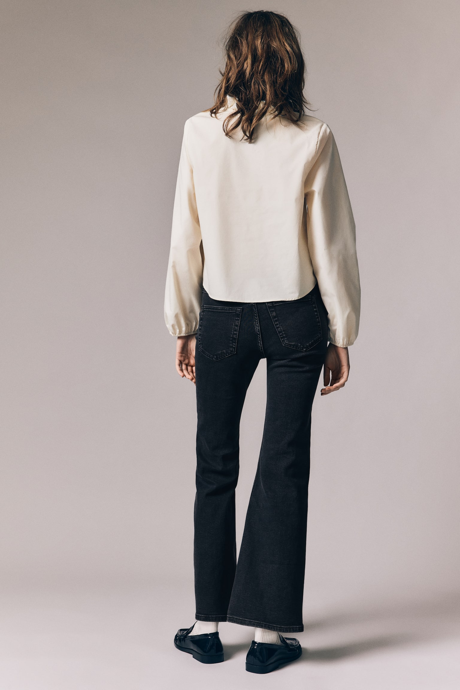 Flared High Jeans - Nero/washed out/Grigio lavato/Blu denim chiaro/Blu denim scuro/Blu denim scuro/Blu denim - 7