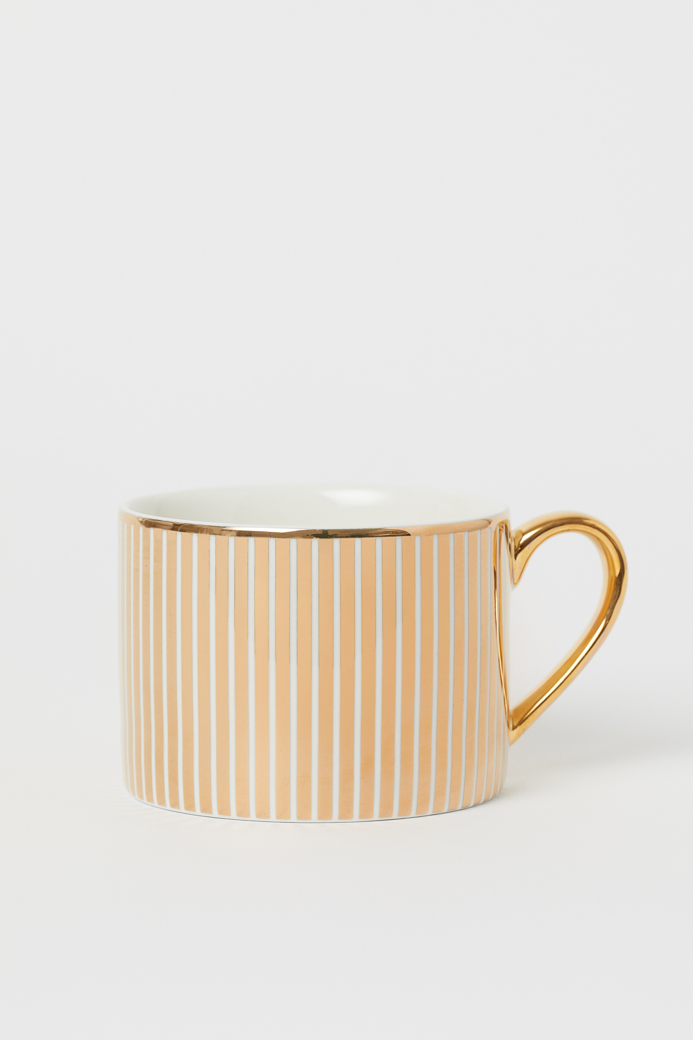 Gemusterte Porzellantasse - Weiß/Goldfarben - Home All | H&M DE