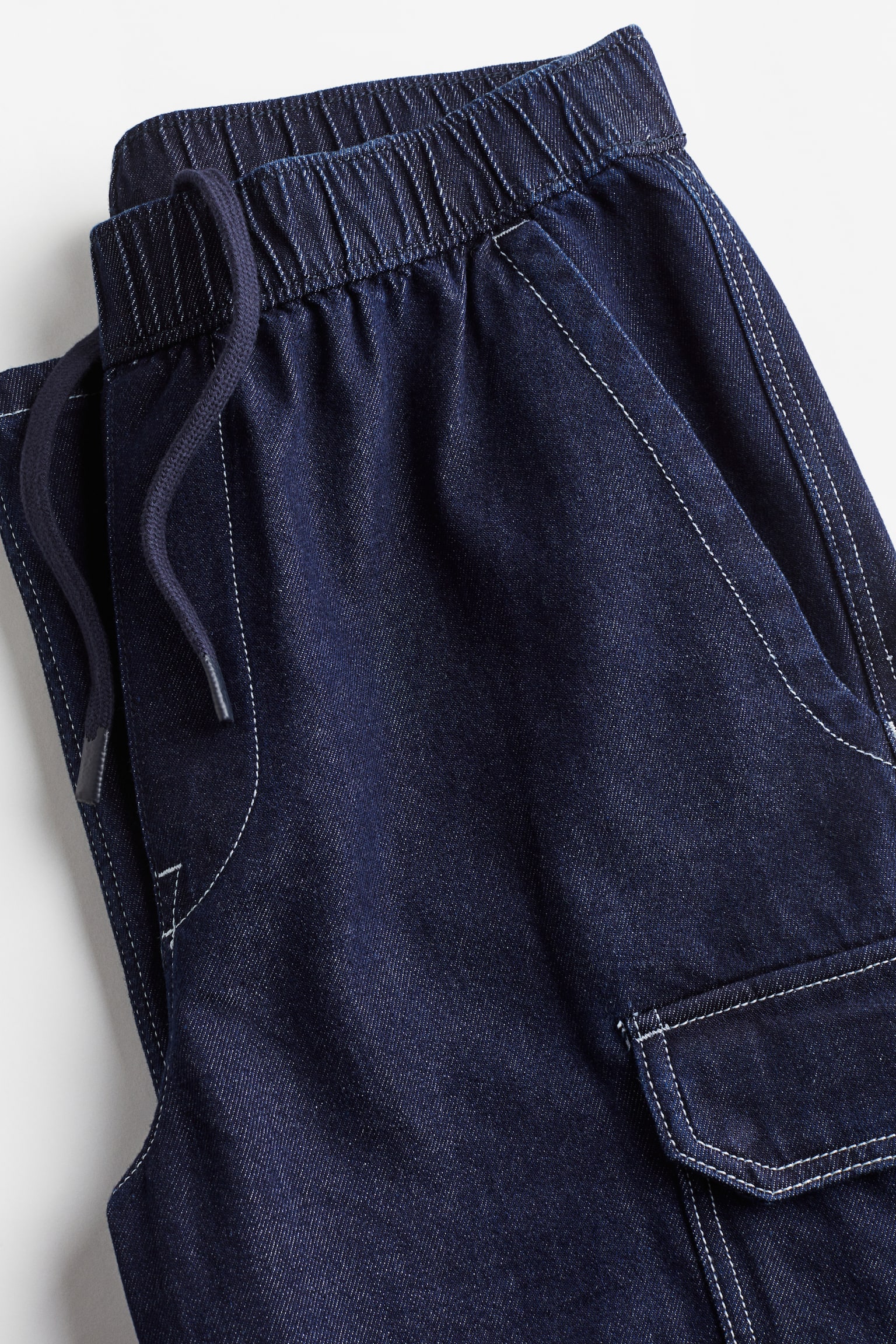 Loose Cargo Denim Joggers - Navy blue/Black/Light denim blue/Light denim grey - 7