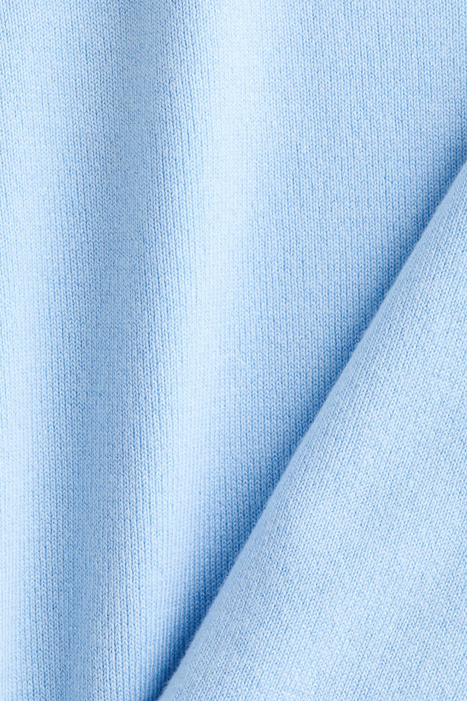 Fine-knit T-shirt - Light blue/Black/White/Blue striped - 2