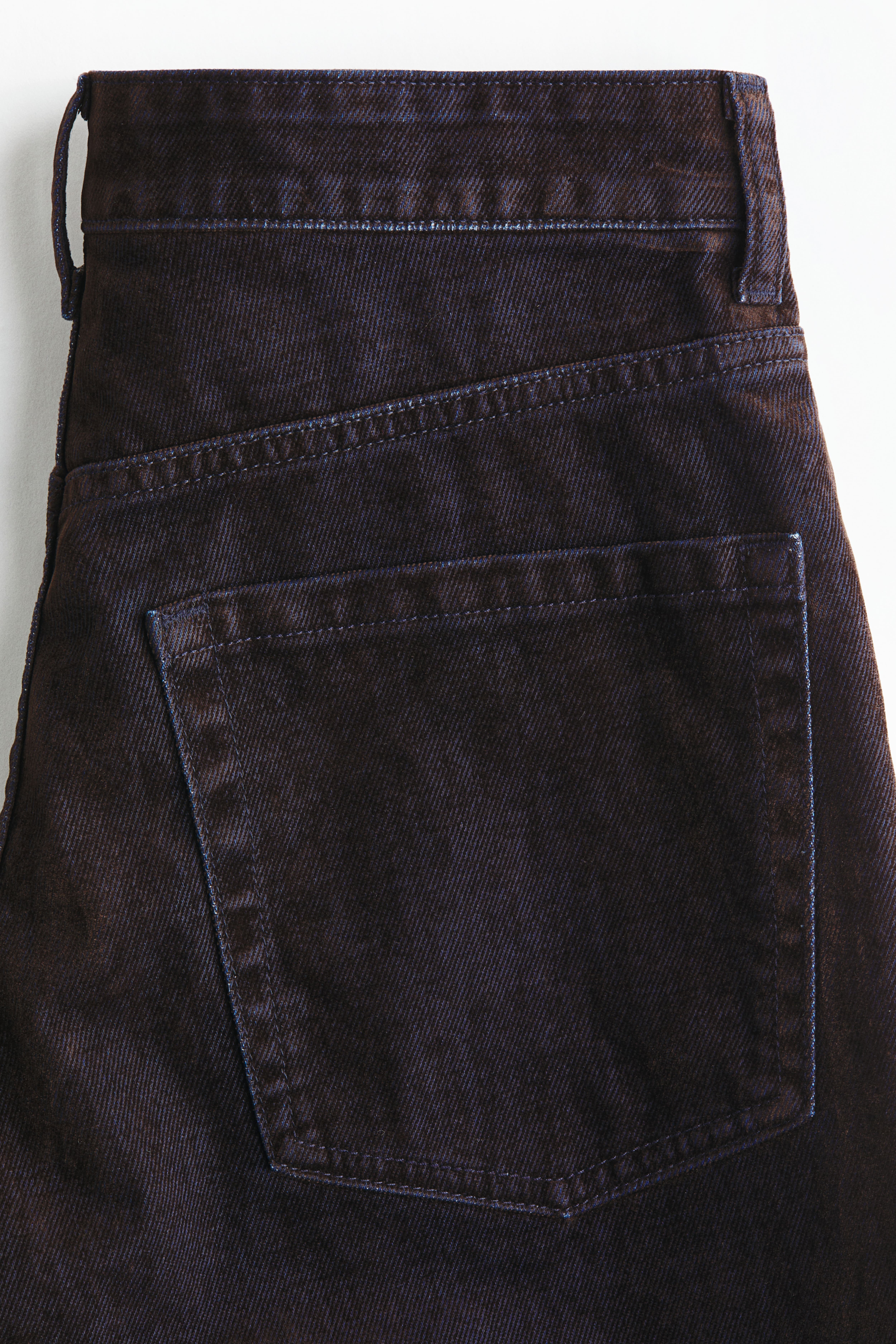 Jean droit floqué taille haute
