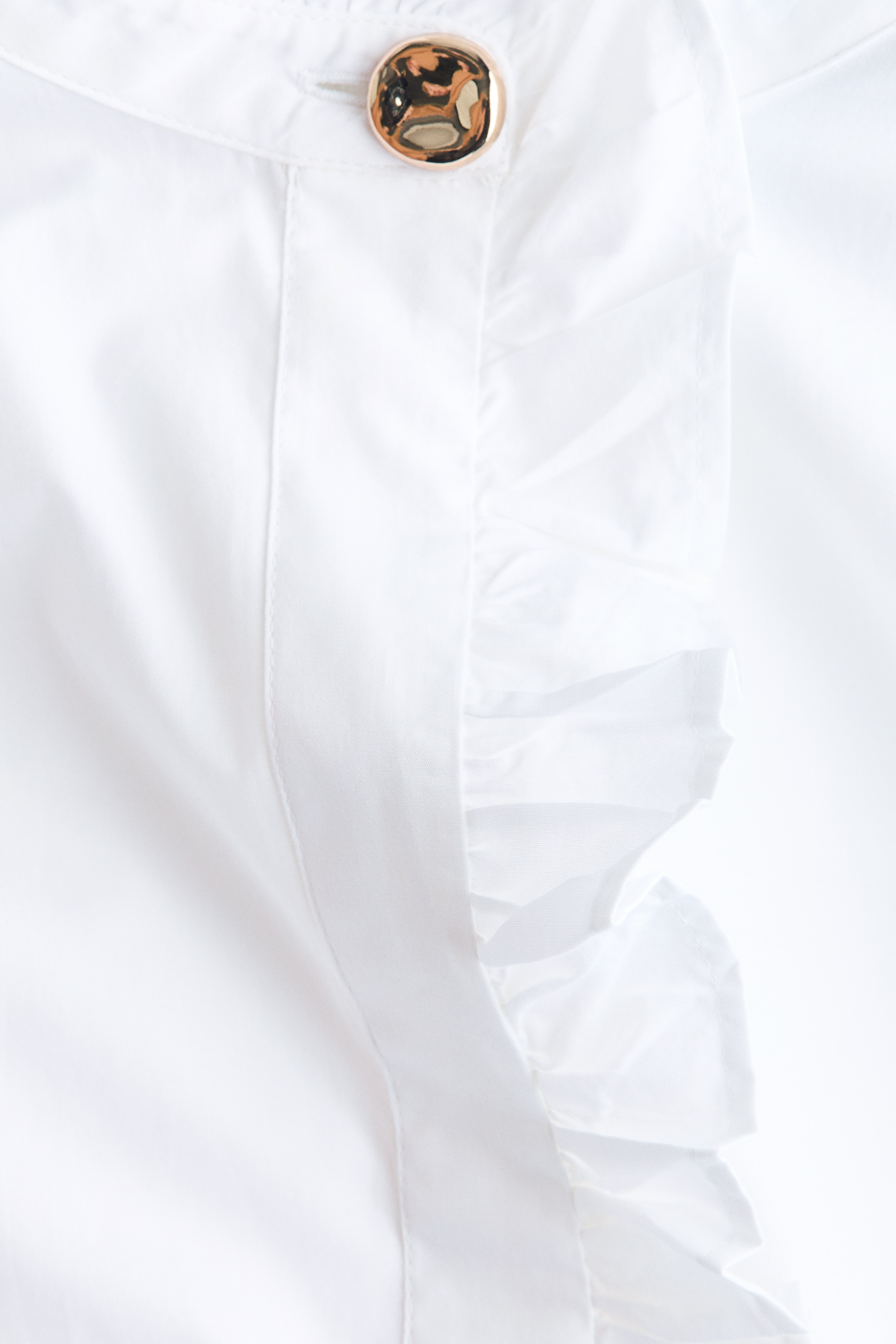 Ruffle-Trimmed Cotton Blouse thumbnail 6
